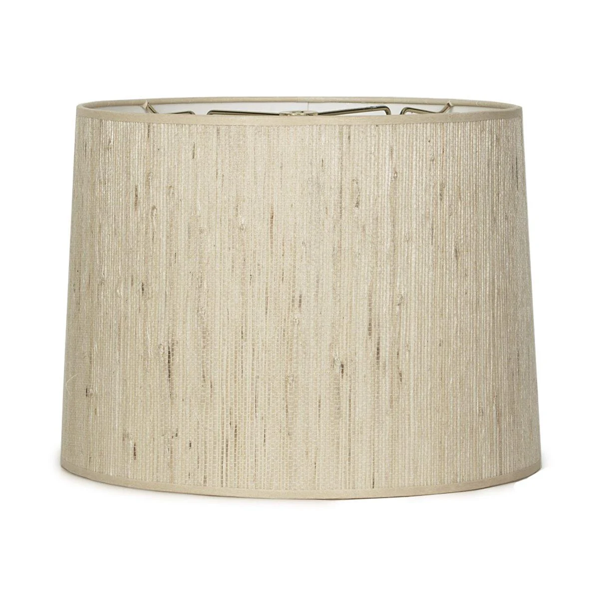 14" Grasscloth Drum Shade