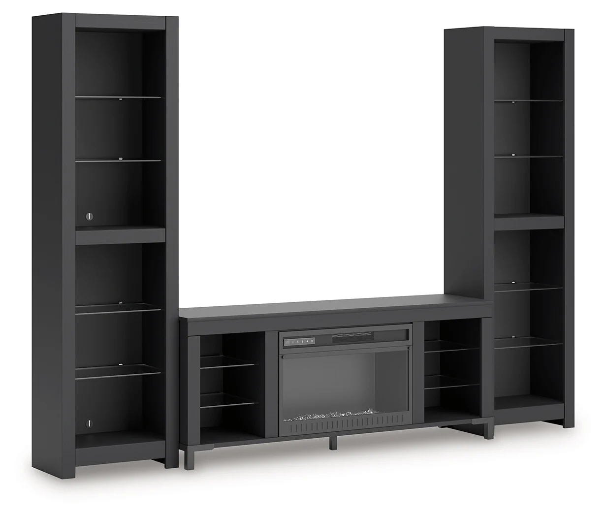 3-Piece Entertainment Center With Electric Fireplace