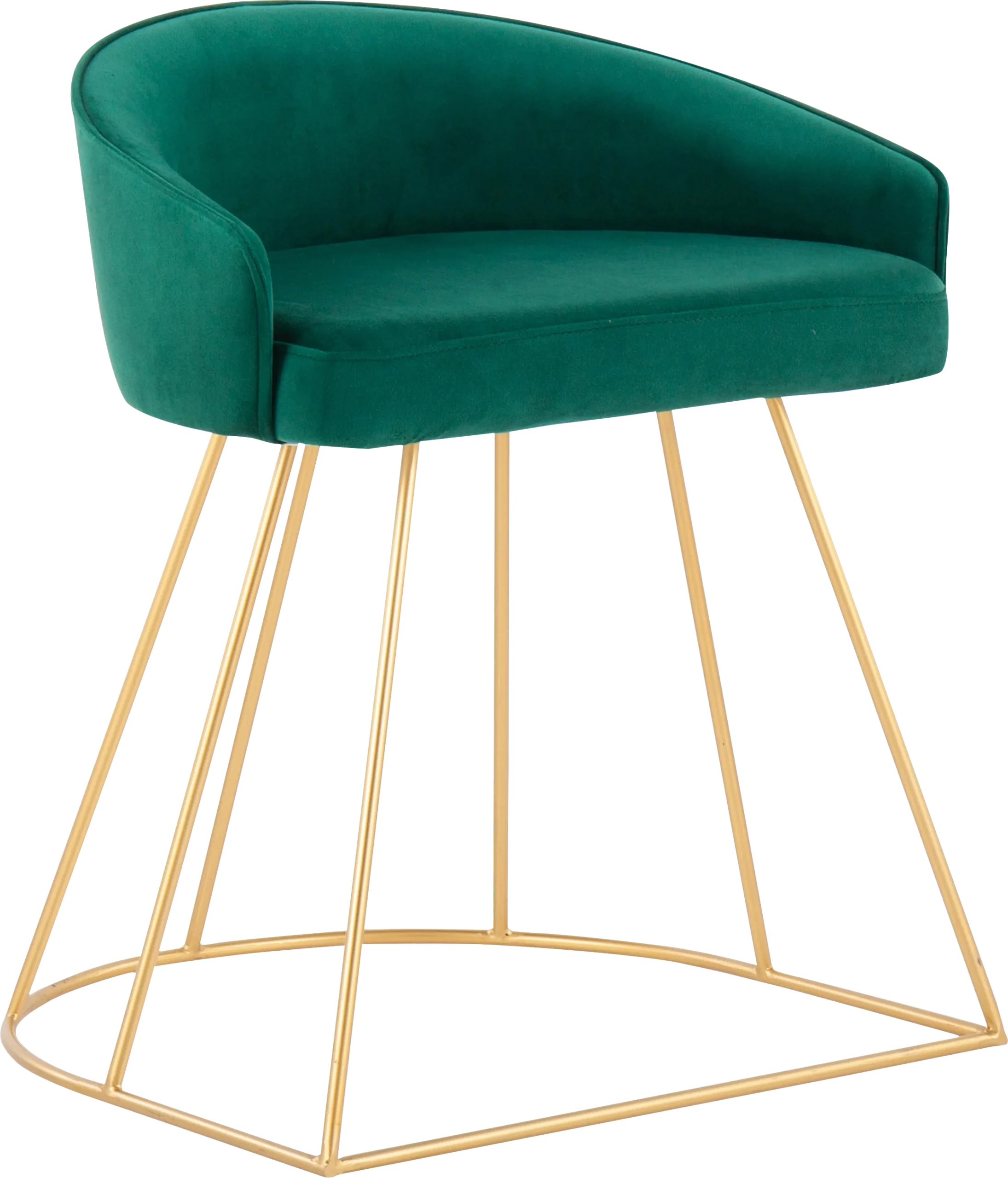 Alcanza Green Vanity Stool