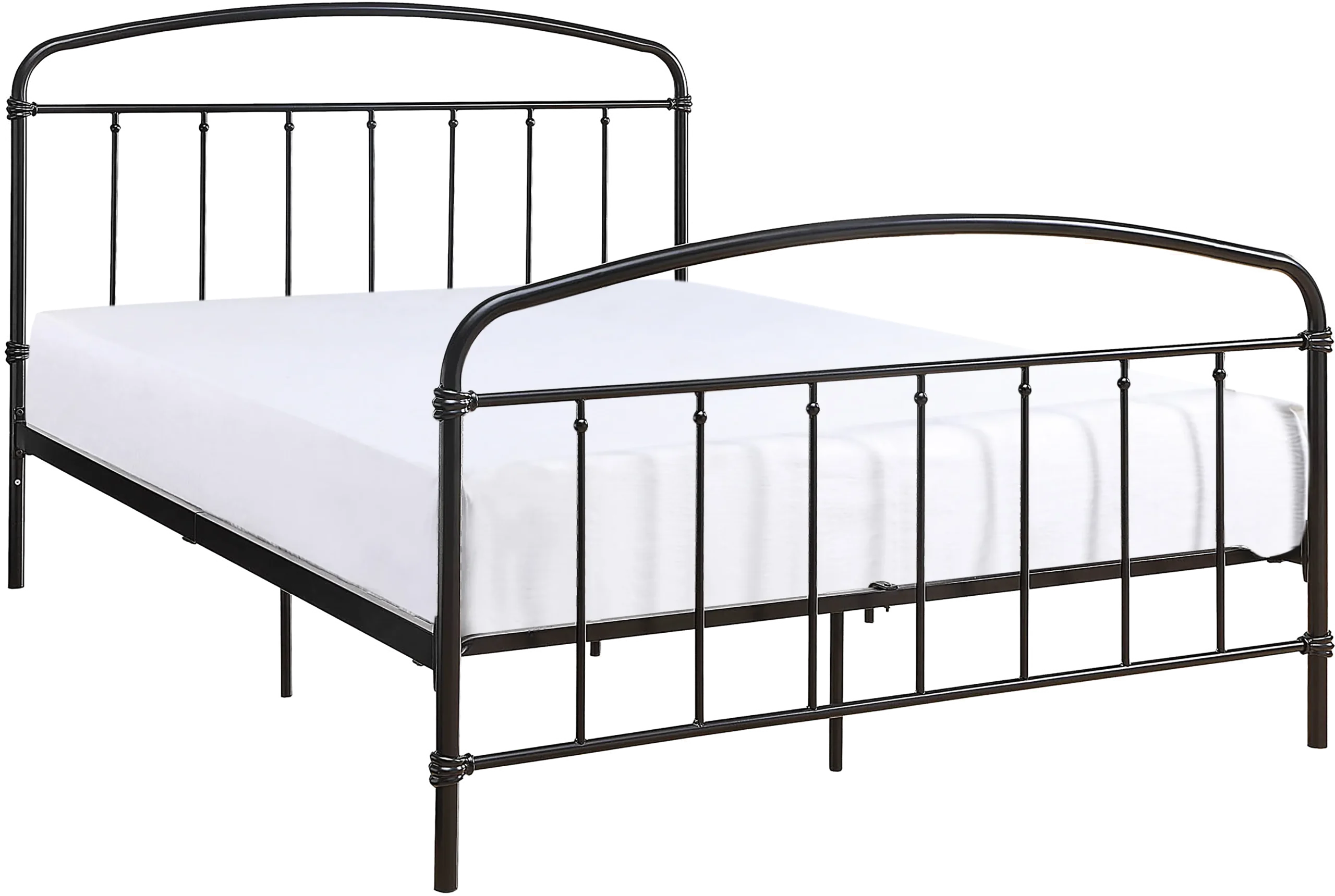 Airymont Black Queen Platform Bed