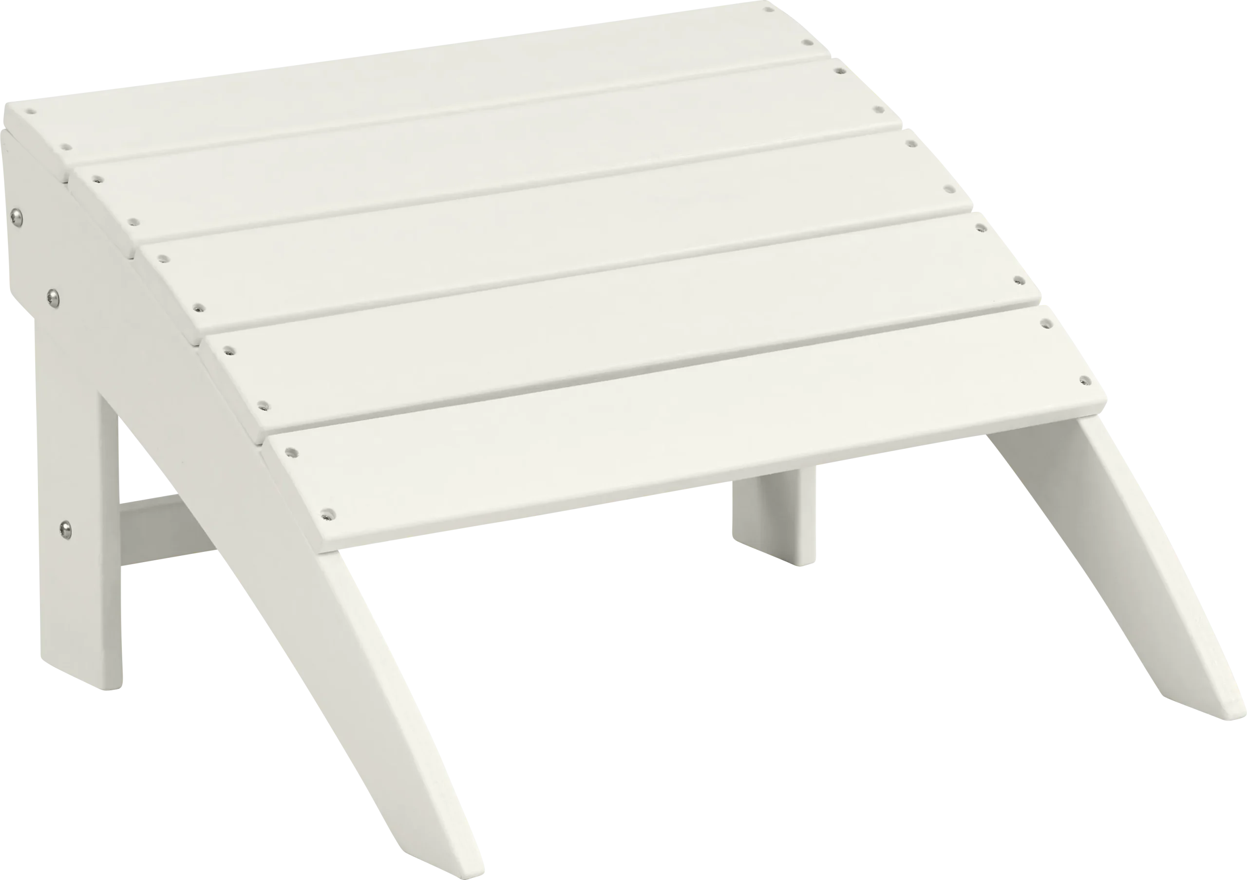 Addy White Outdoor Footrest