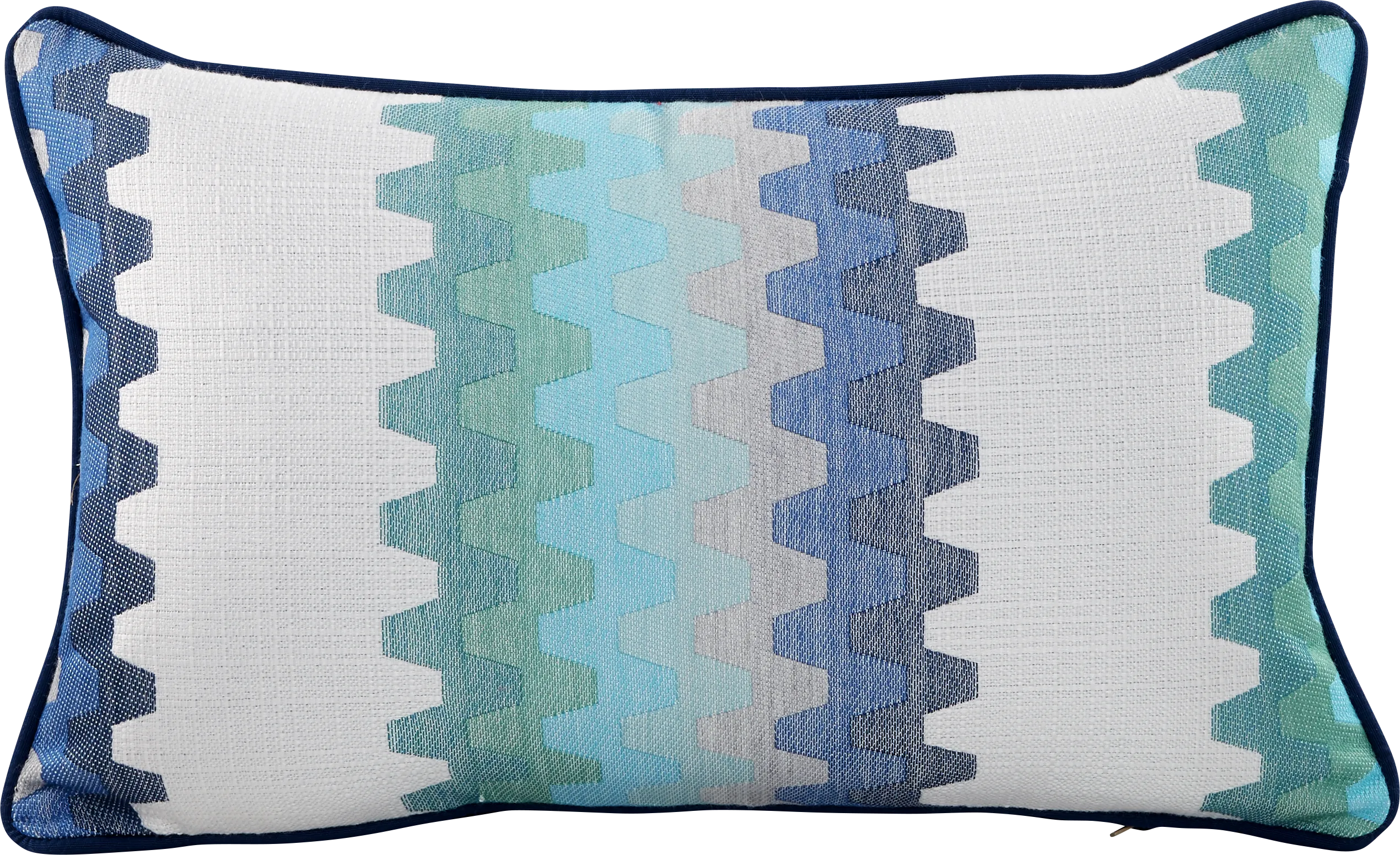 Accordion Geo Seaport Indoor/Outdoor Accent Pillow