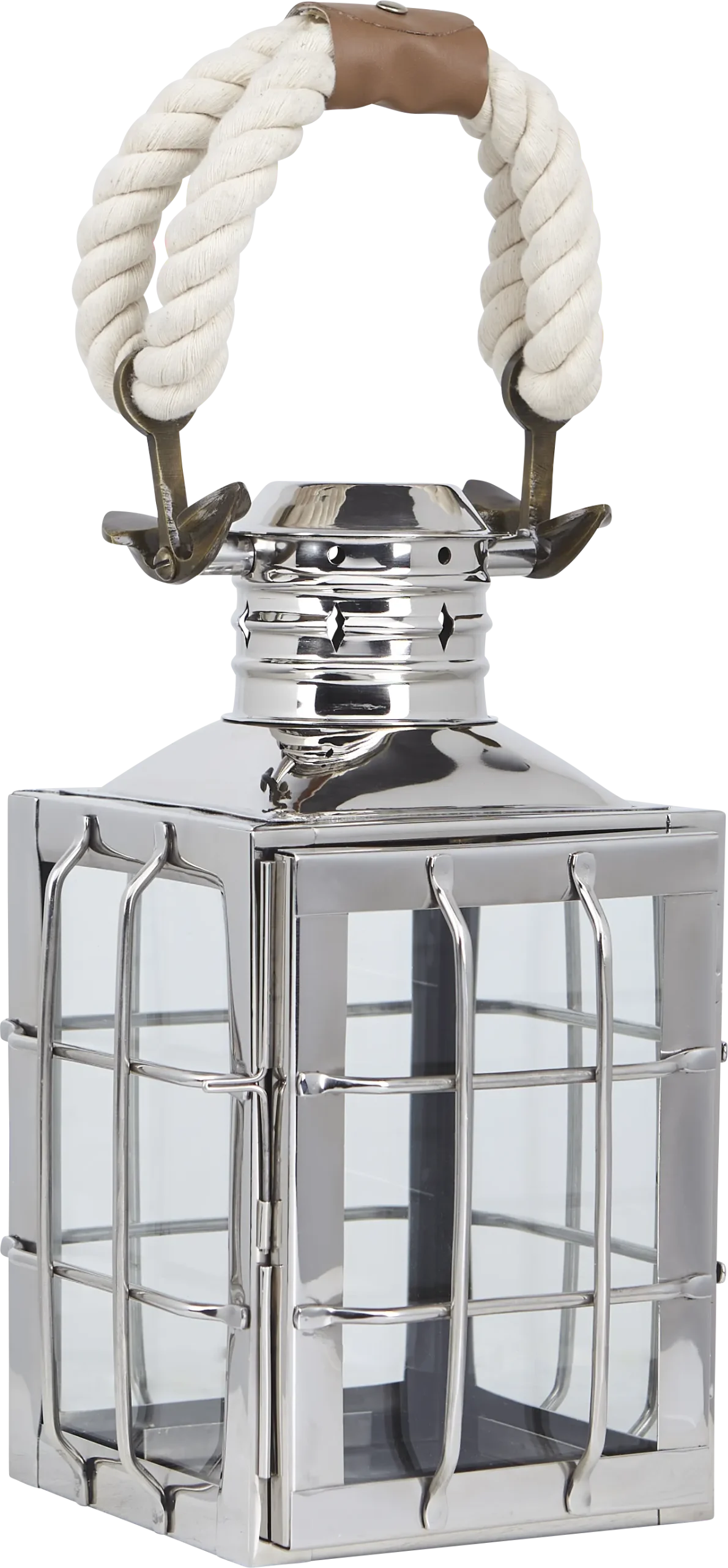 Admiral Cove Silver Small Indoor/Outdoor Lantern