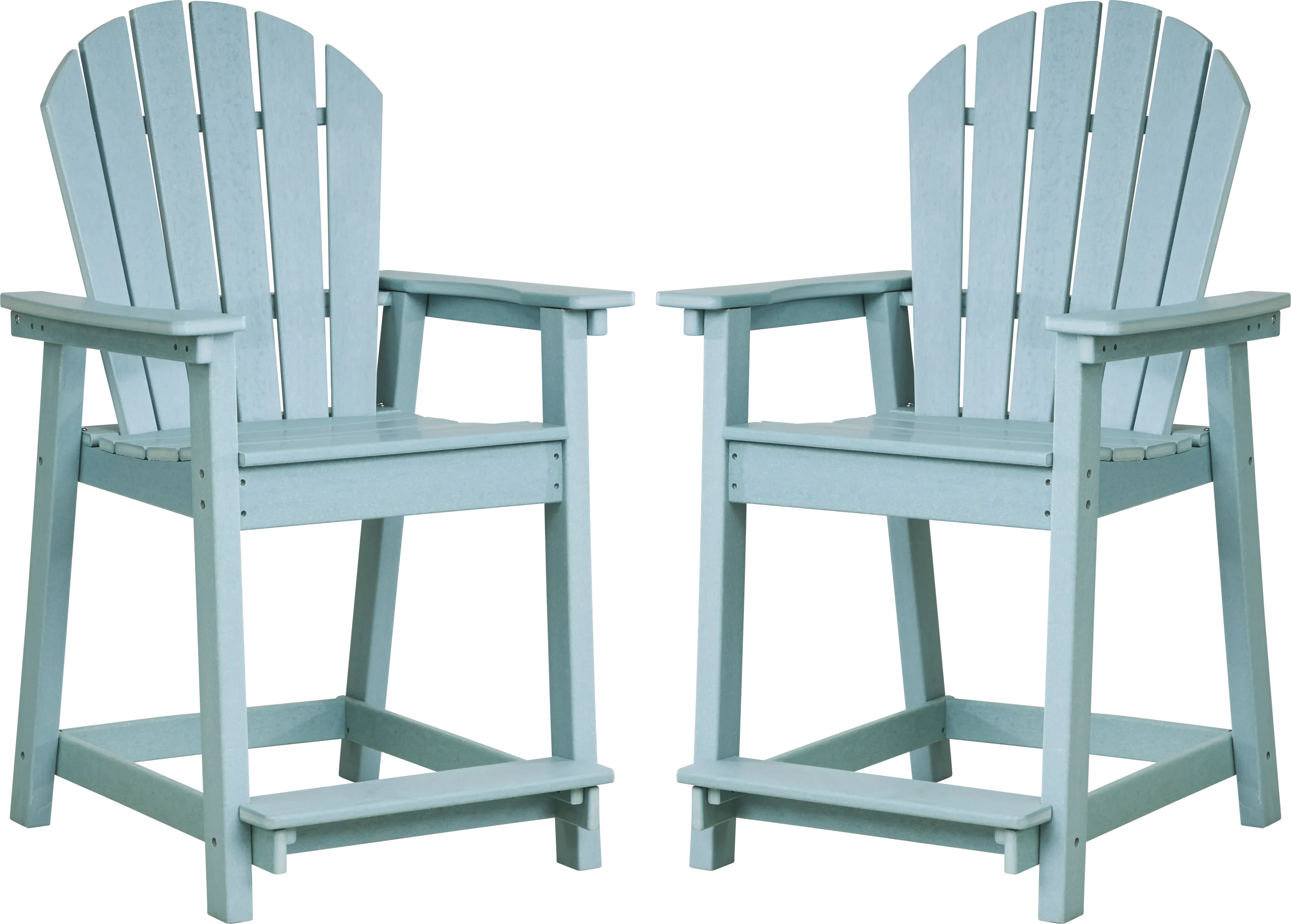 Addy Sky Outdoor Balcony Adirondack Stool, Set of 2