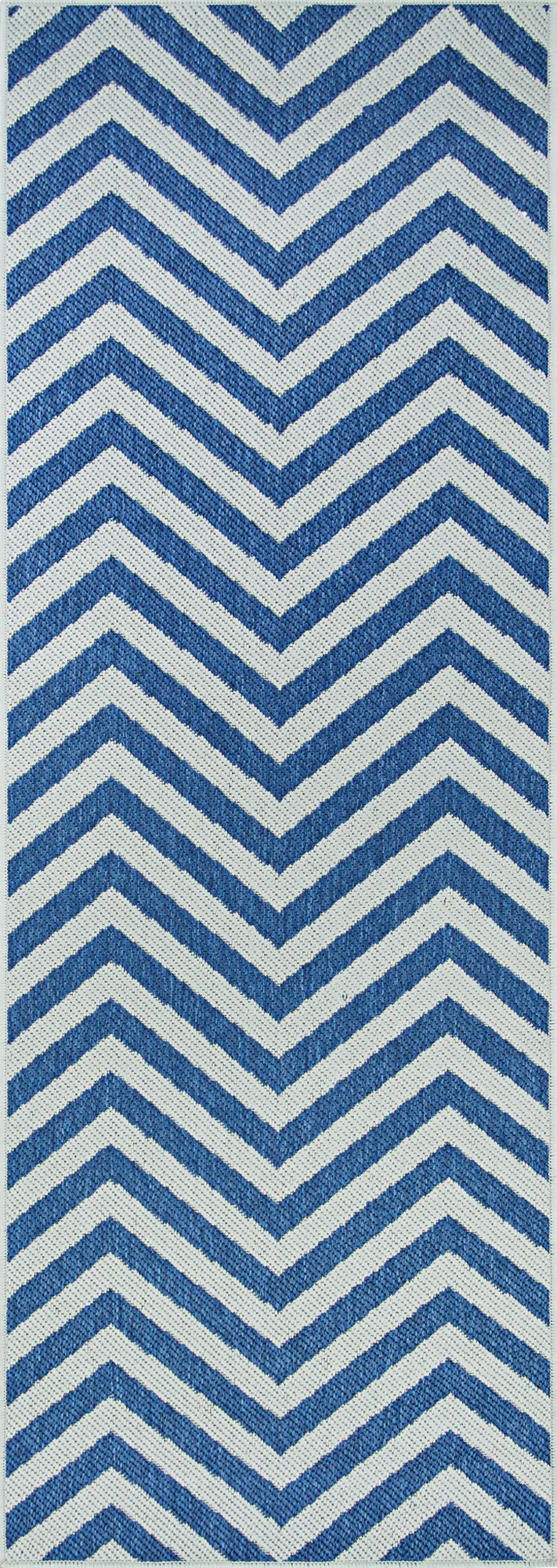 Alburt Blue 2'3 x 7'10 Indoor/Outdoor Runner Rug