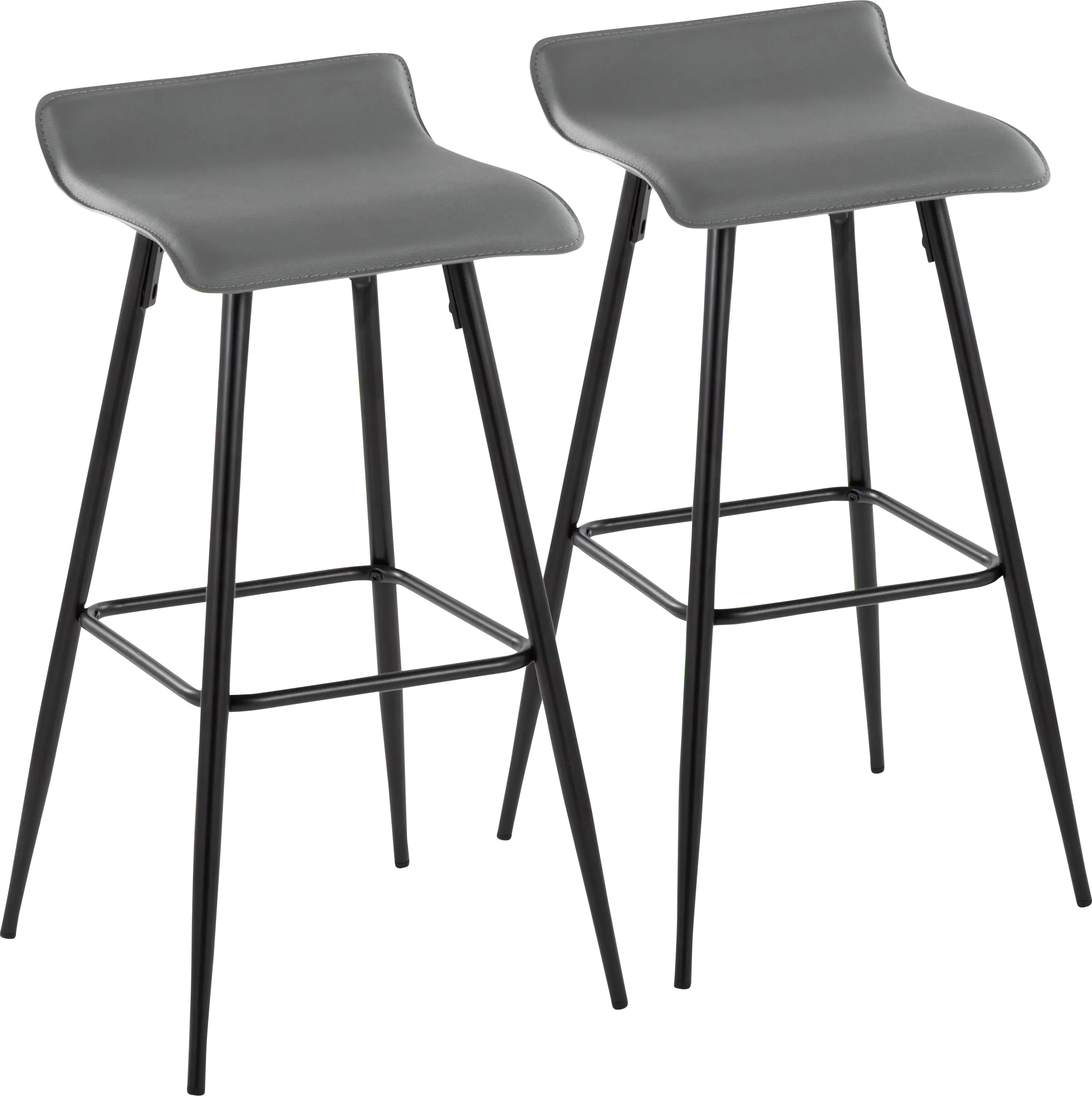 Aliceanna Gray Barstool, Set of 2
