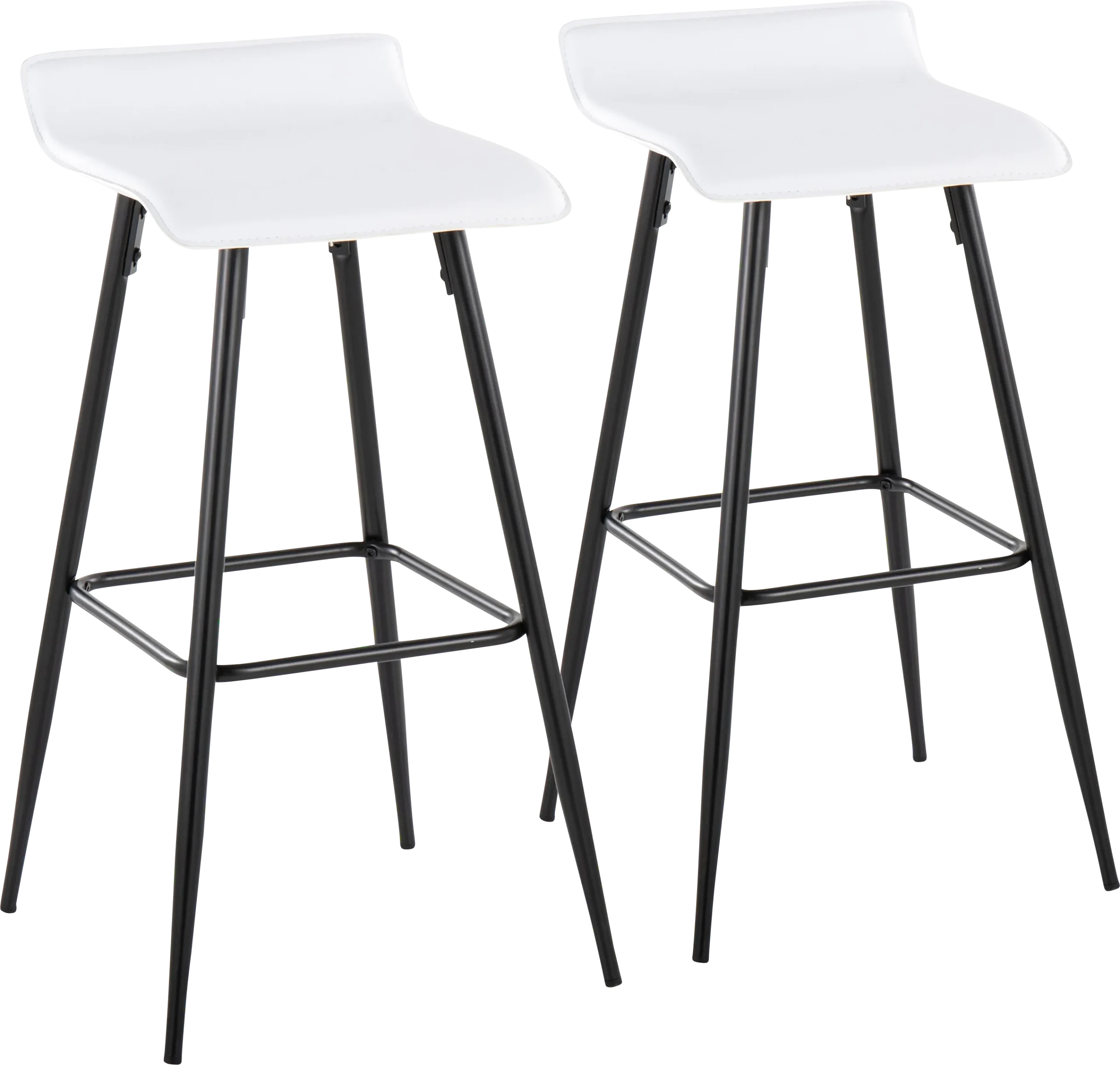 Aliceanna White Barstool, Set of 2