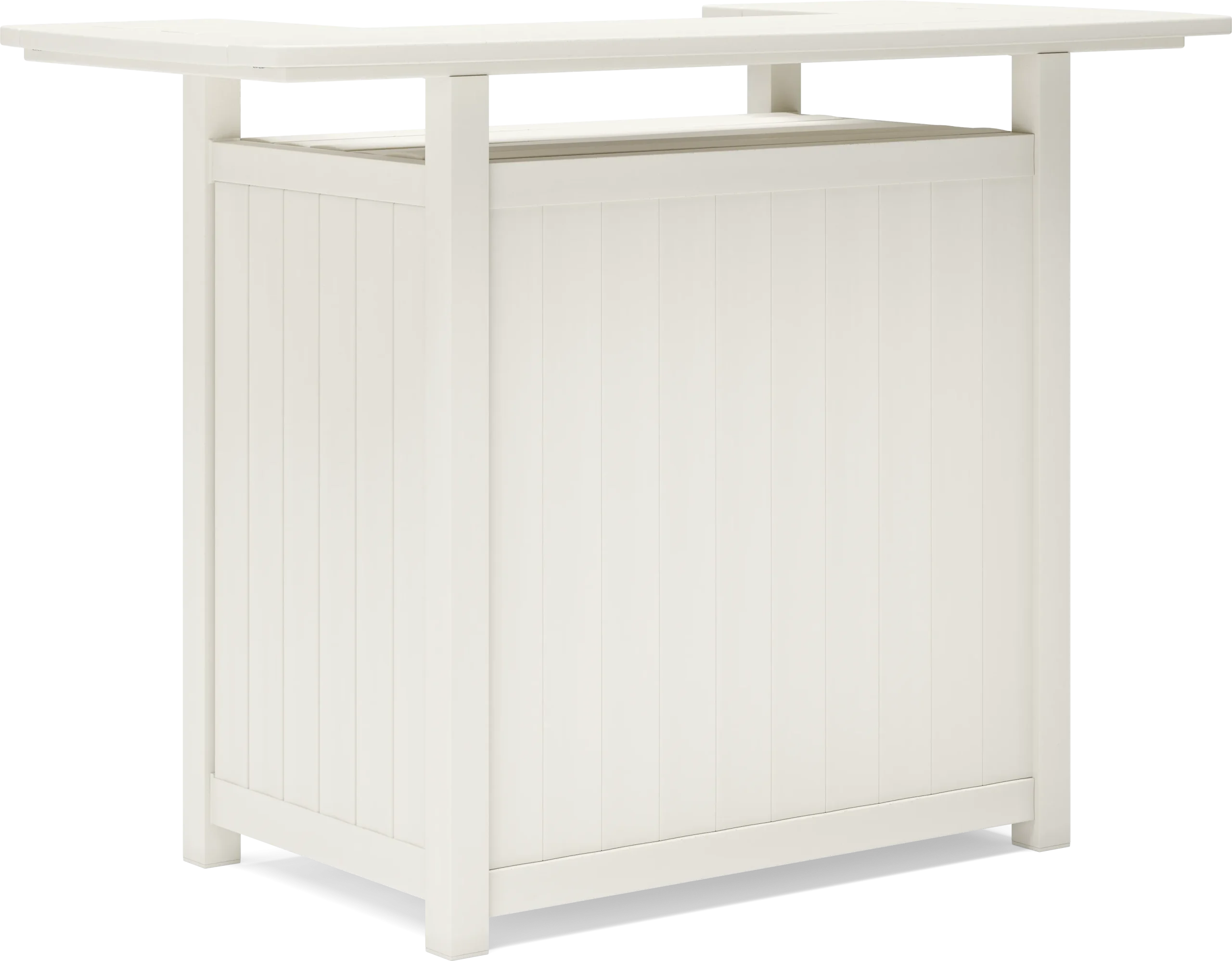 Addy White Outdoor Bar Table