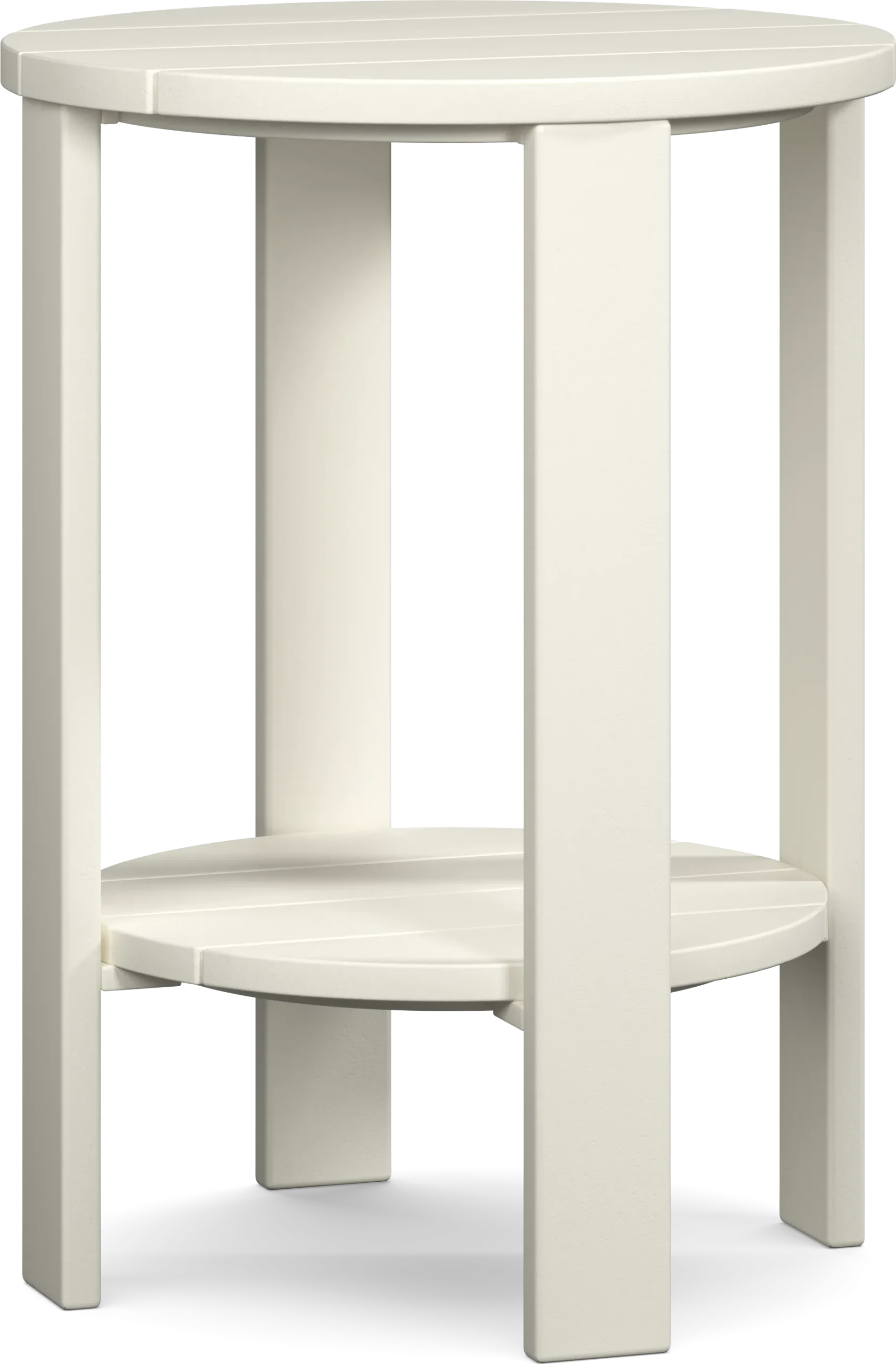Addy White Outdoor Balcony Side Table