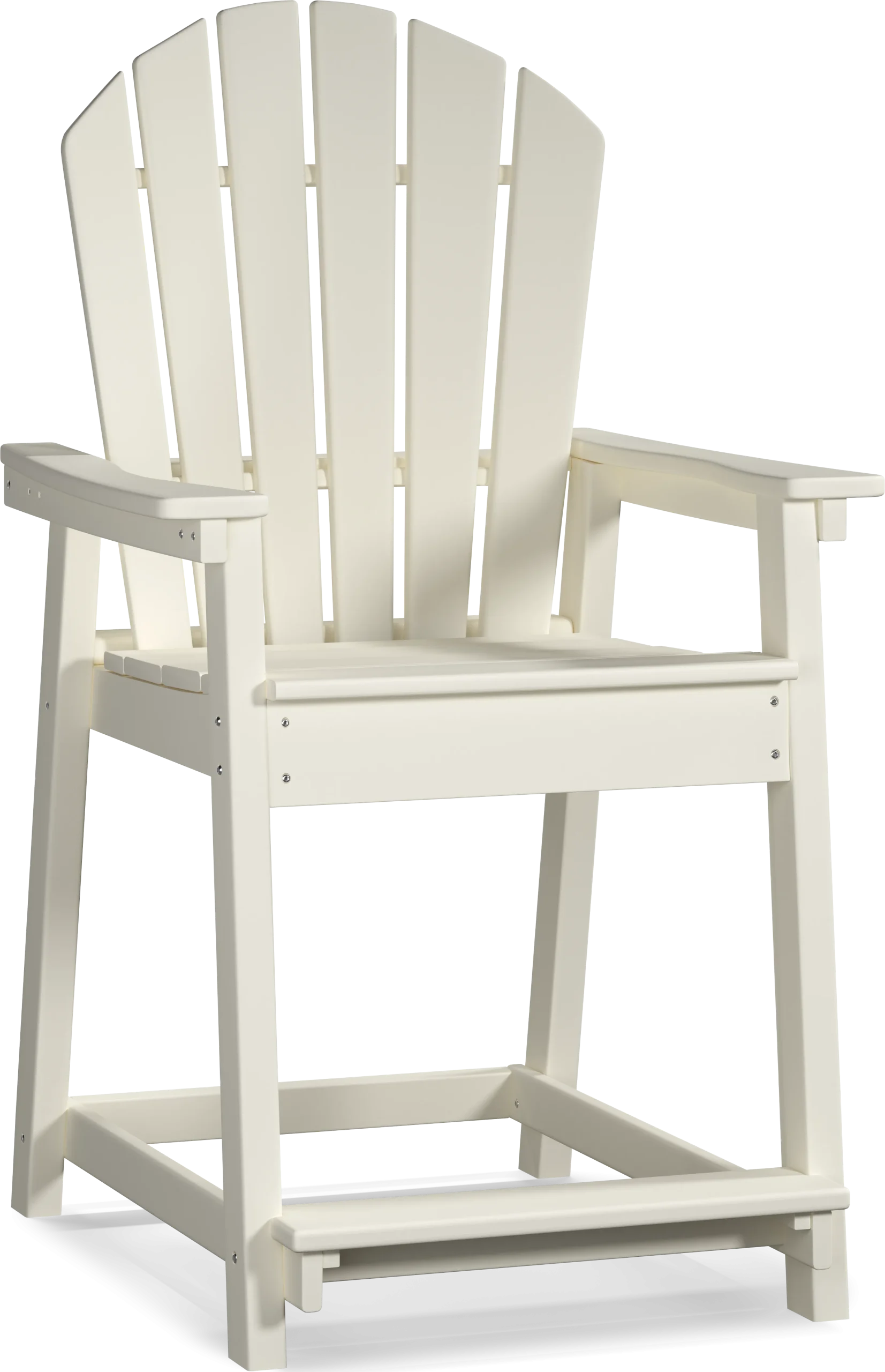 Addy White Outdoor Balcony Adirondack Stool