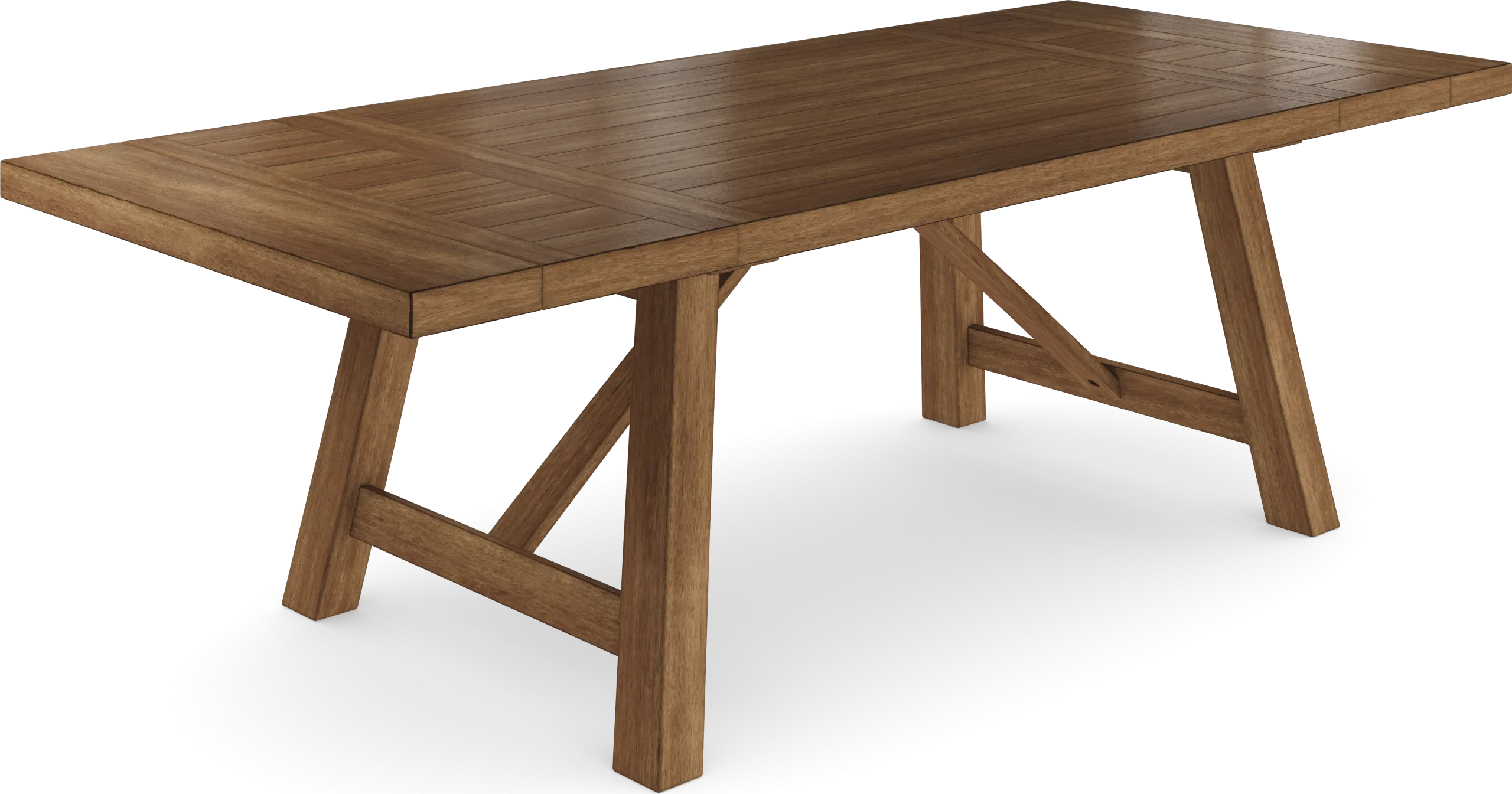 Acorn Cottage Brown Rectangle Trestle Dining Table