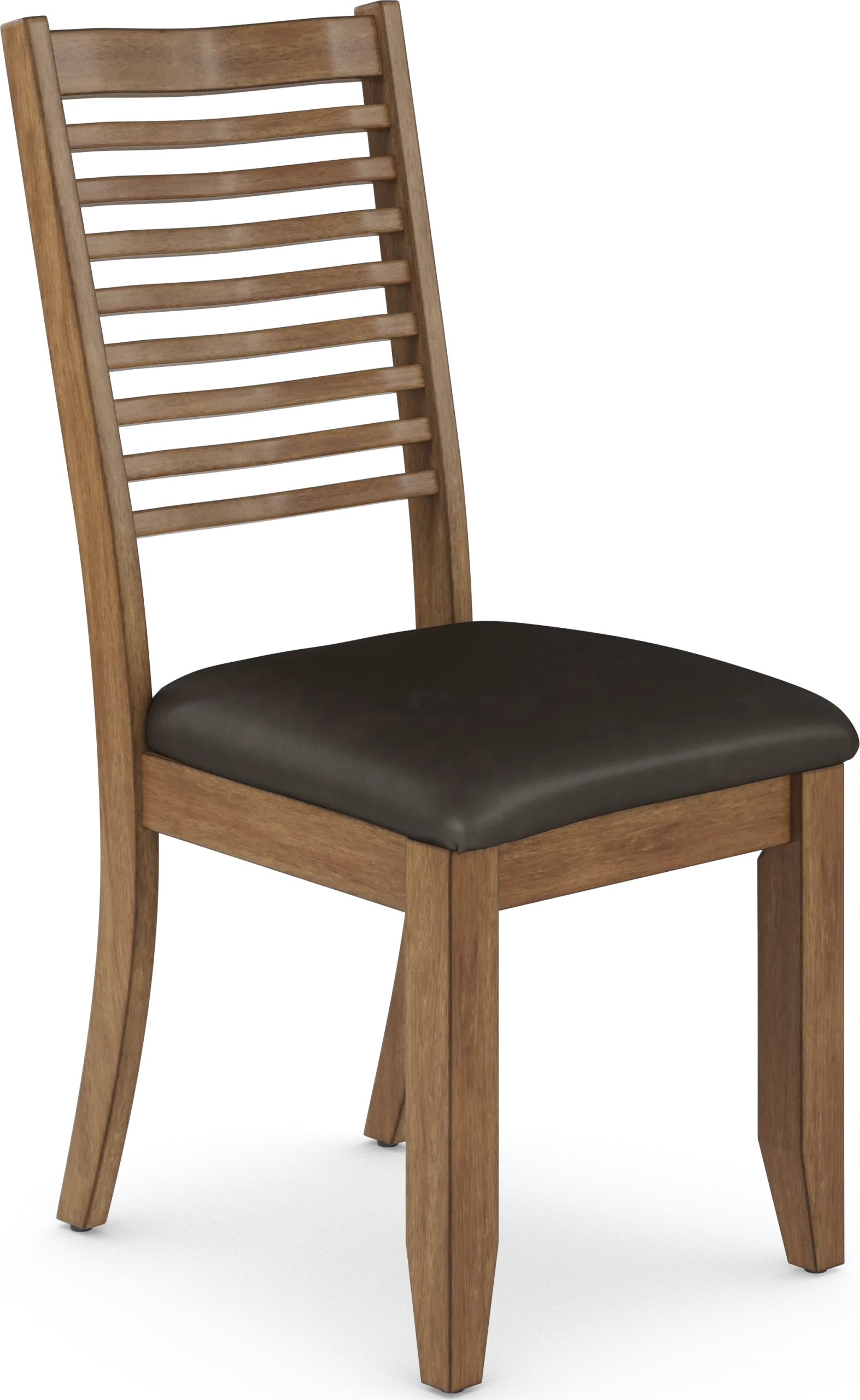 Acorn Cottage Brown Ladder Back Side Chair