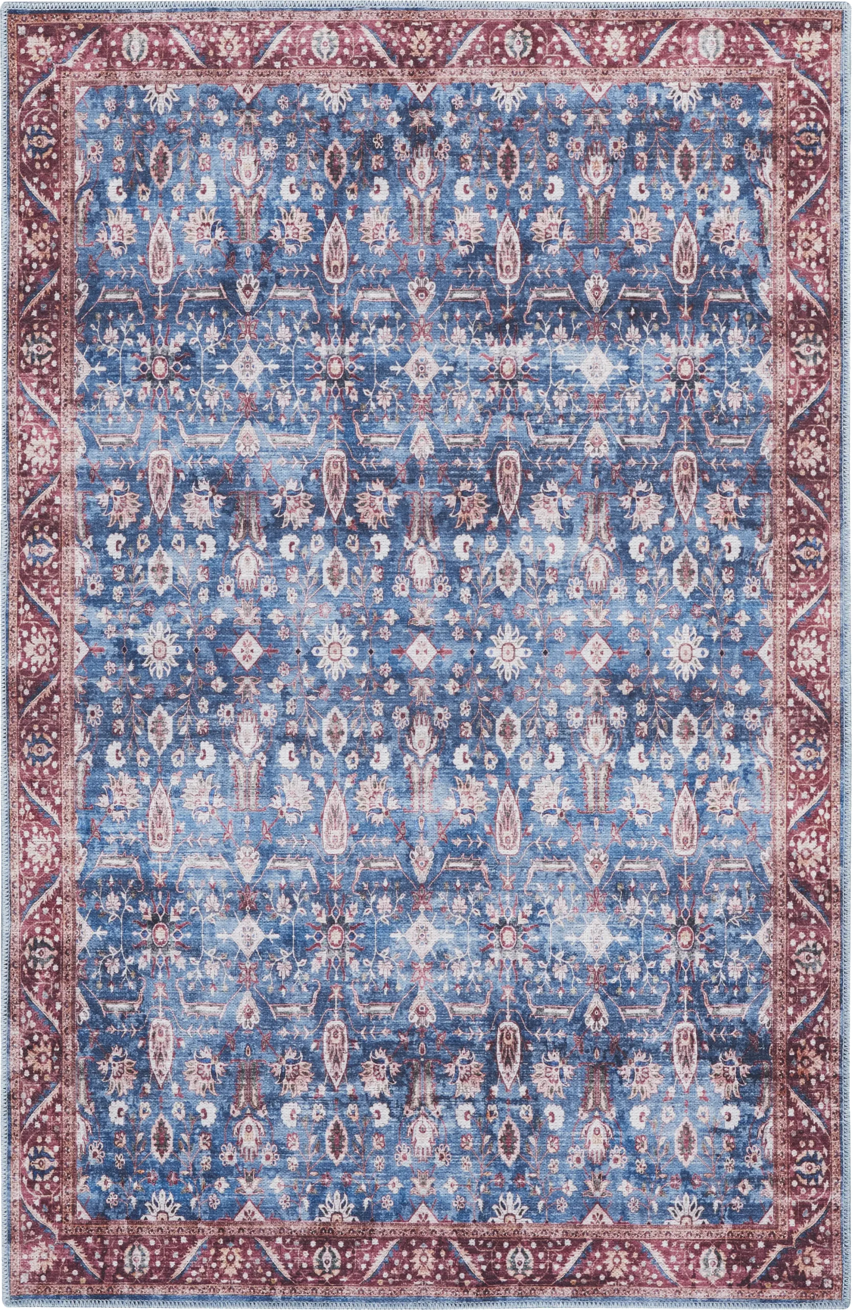 Adosis Blue/Brick 7'10 x 9'10 Rug