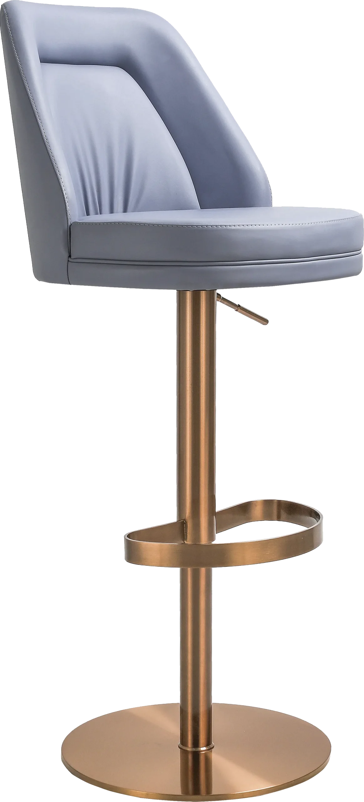 Aderene Blue Swivel Barstool