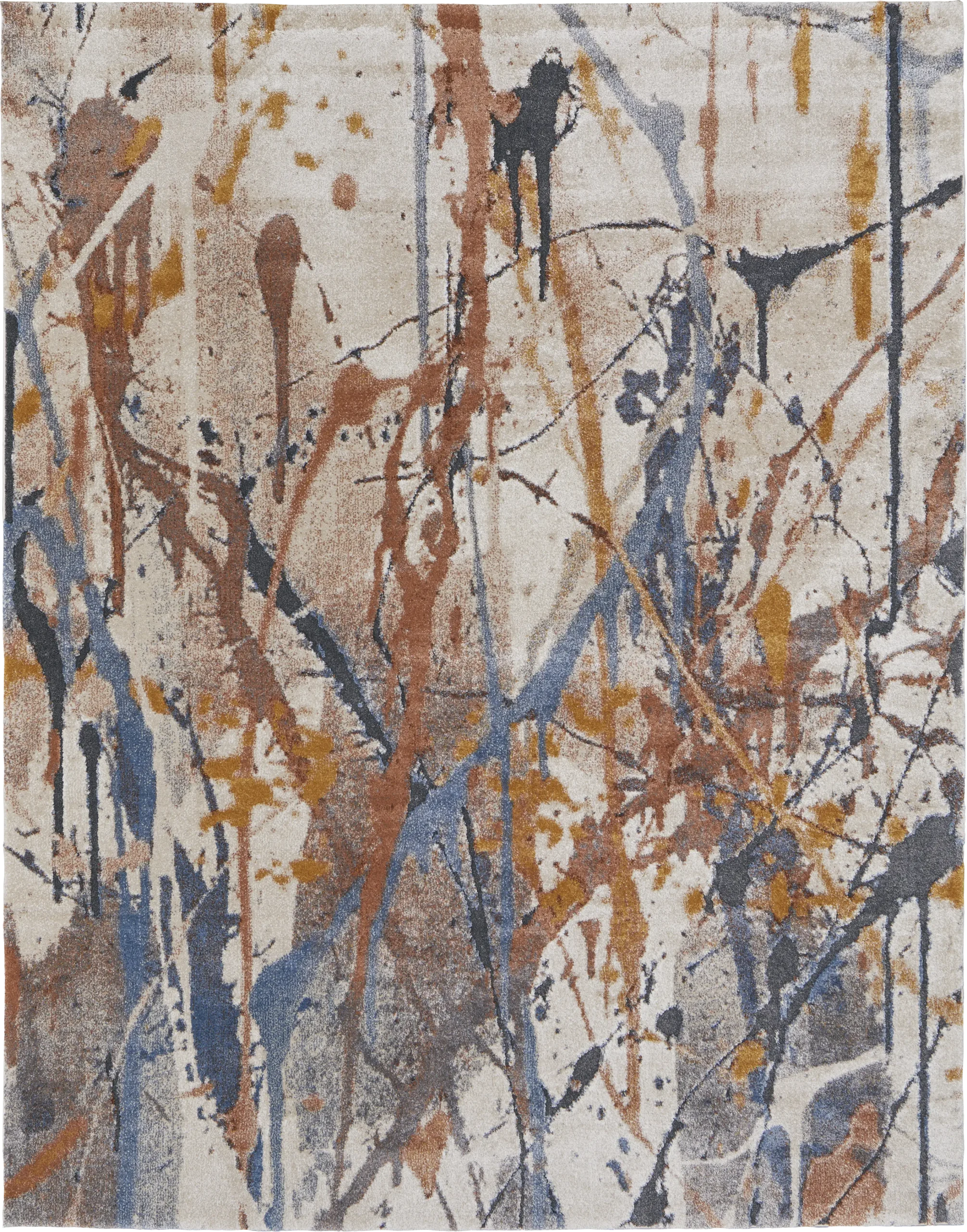 Adrirah Blue/Orange 5'3 x 8' Rug