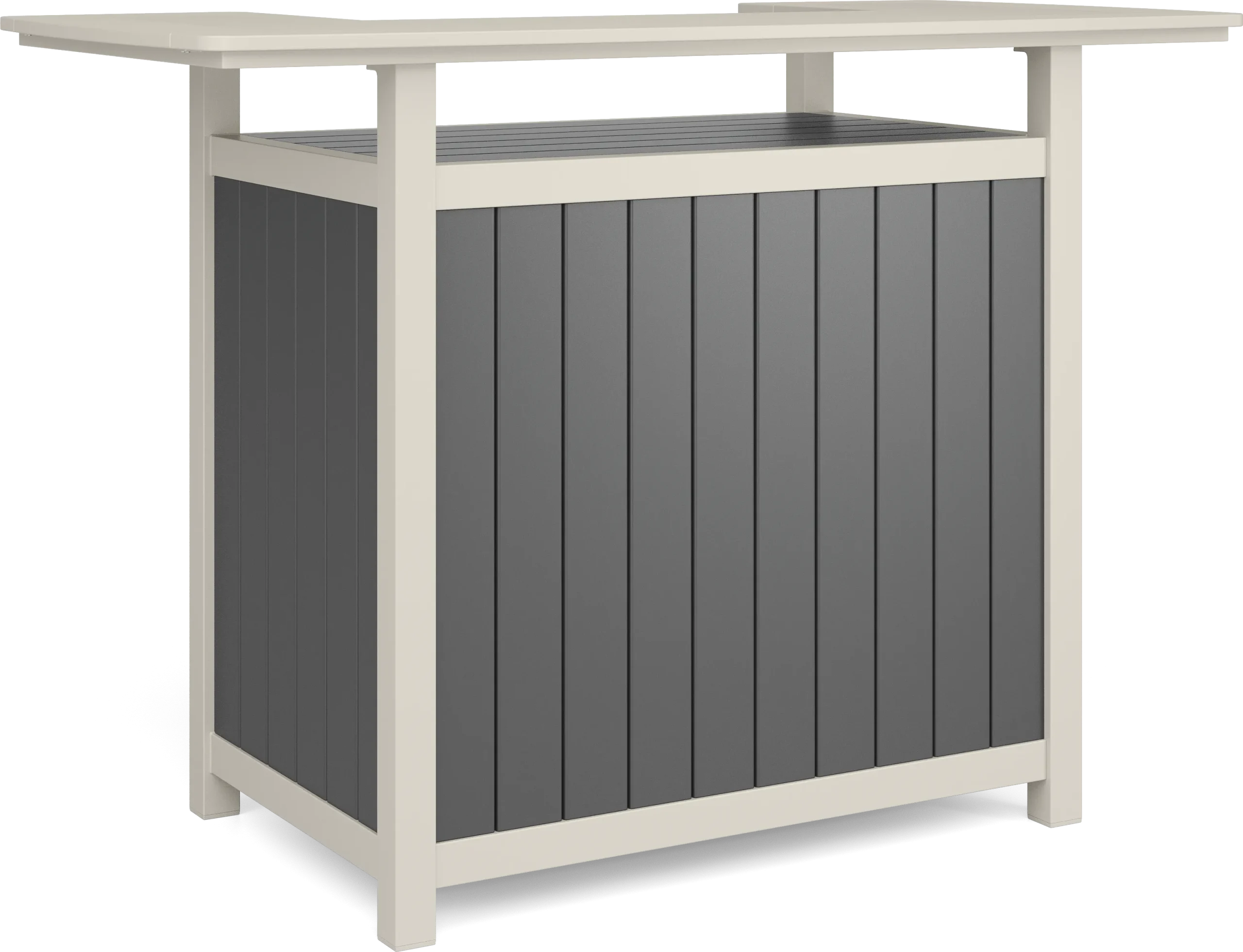 Addy Gray Outdoor Bar Table