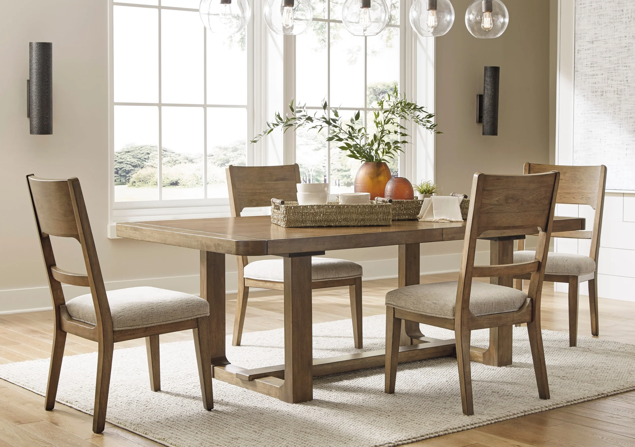 5-Piece Dining Set - Extension Table and 4 Chairs
