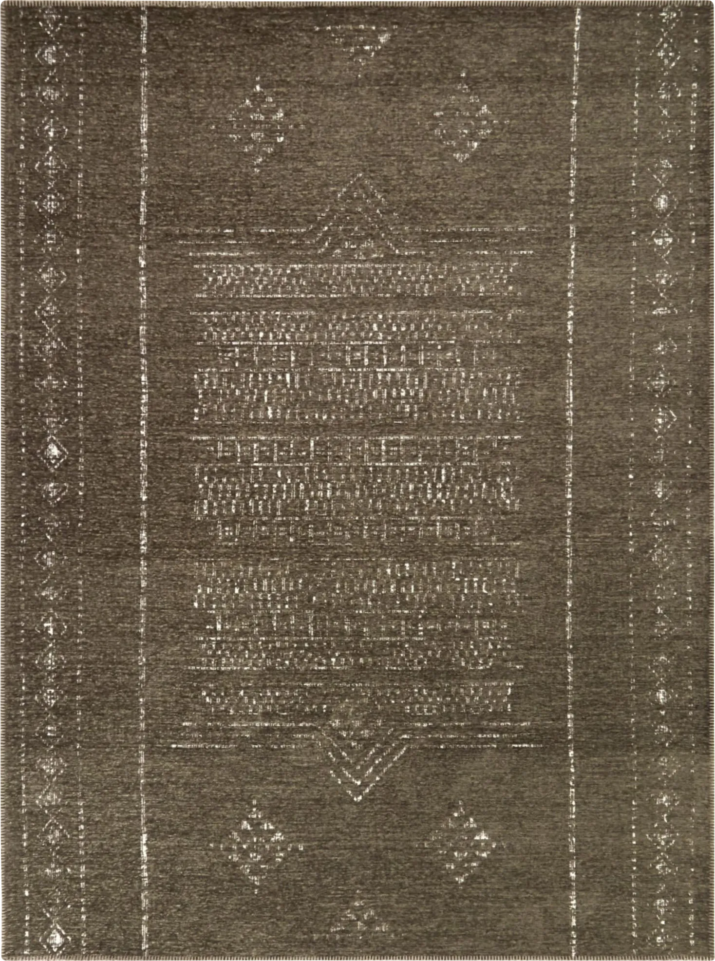 Adrol Brown 5'3 x 7' Area Rug