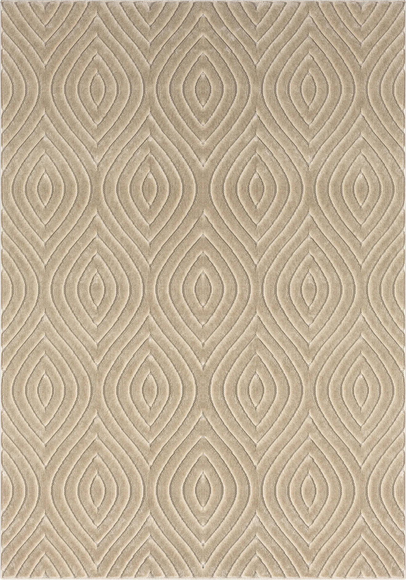 Abbour Beige 5' x 7' Indoor,Outdoor Rug