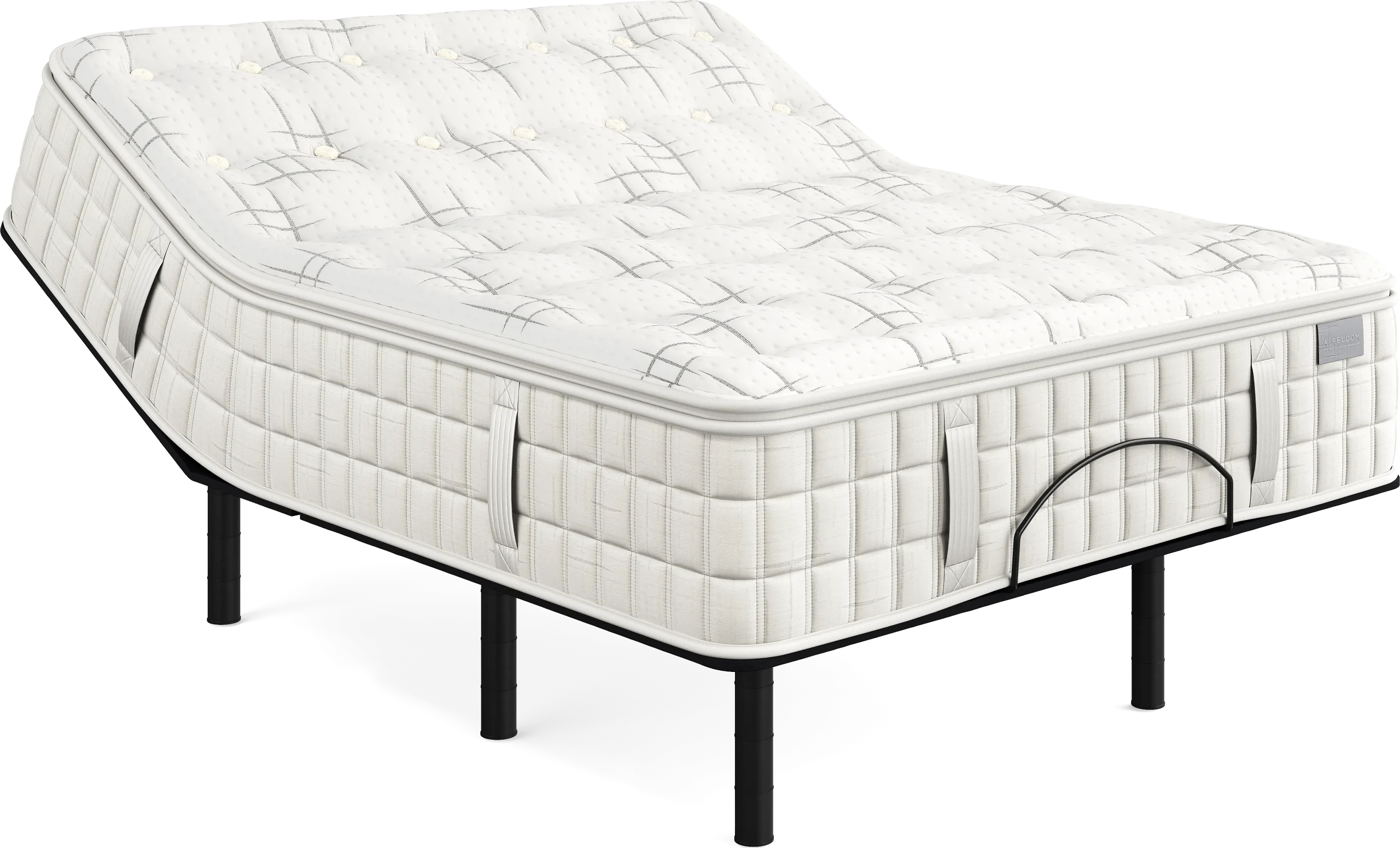 Aireloom Spanish Bay Queen Mattress Set with Head Up Only Base