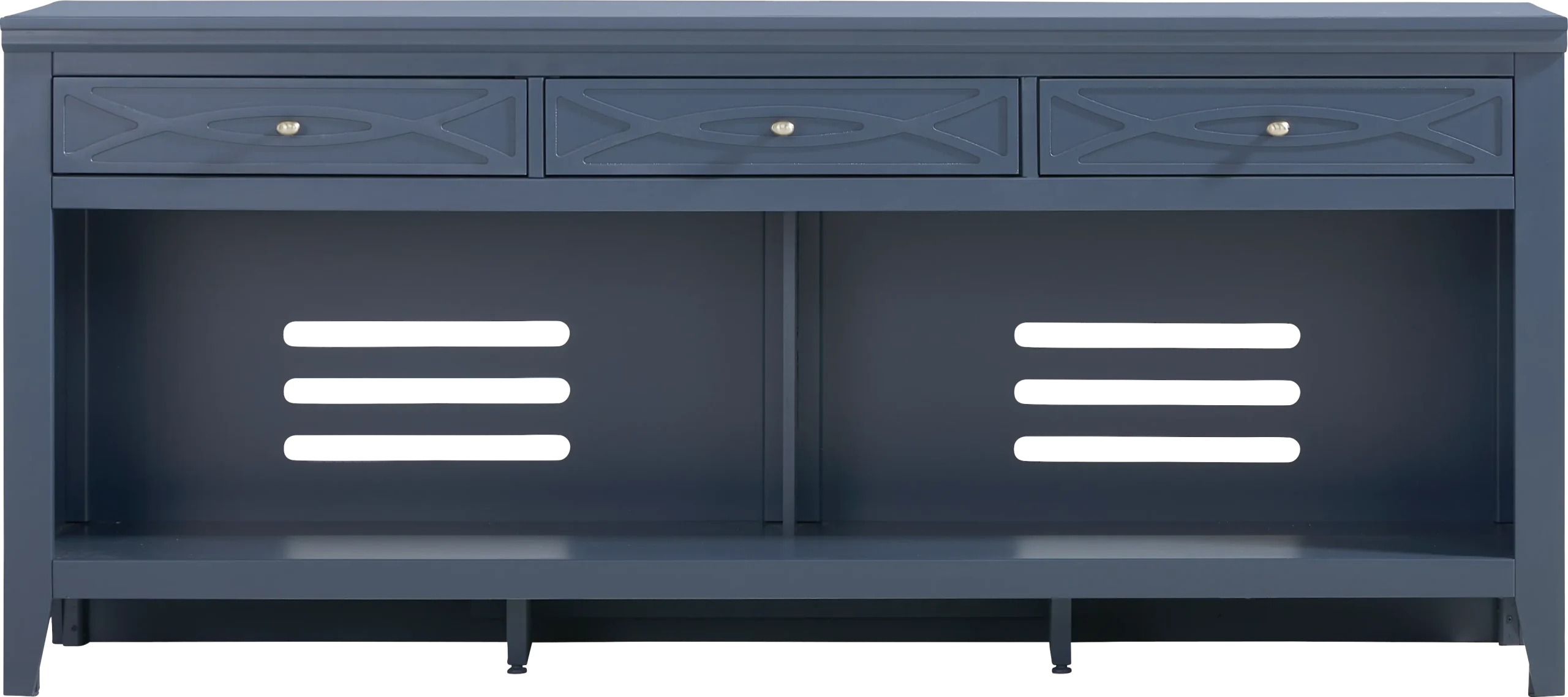 Abbie II Blue 77 in. Console