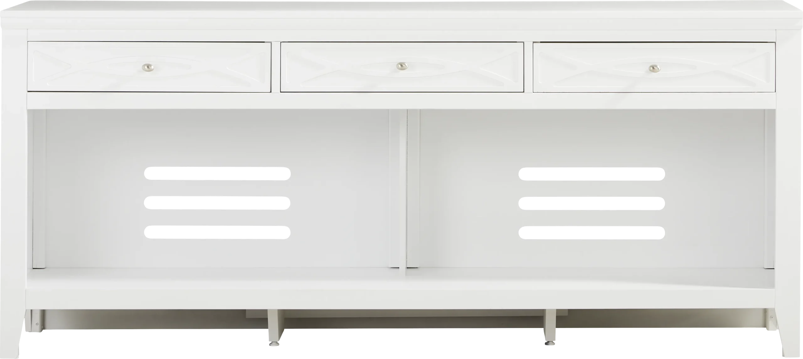 Abbie II White 77 in. Console