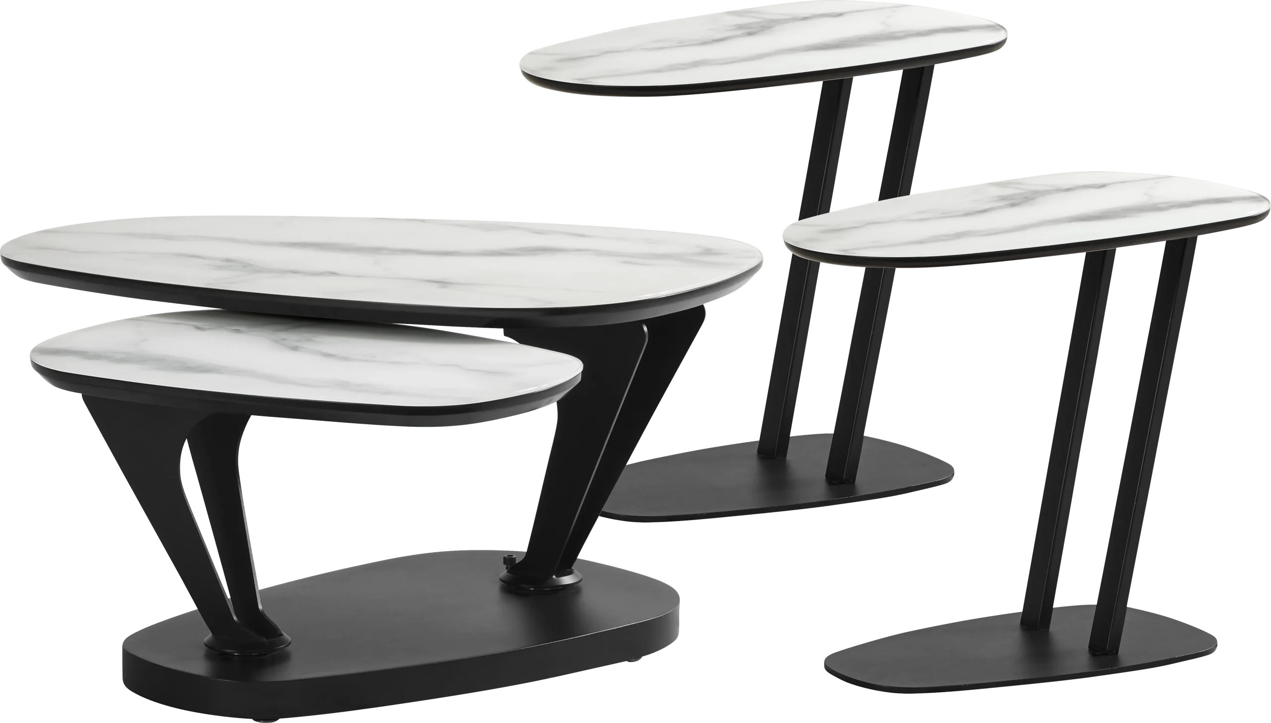 Aeon White 3 Pc Table Set