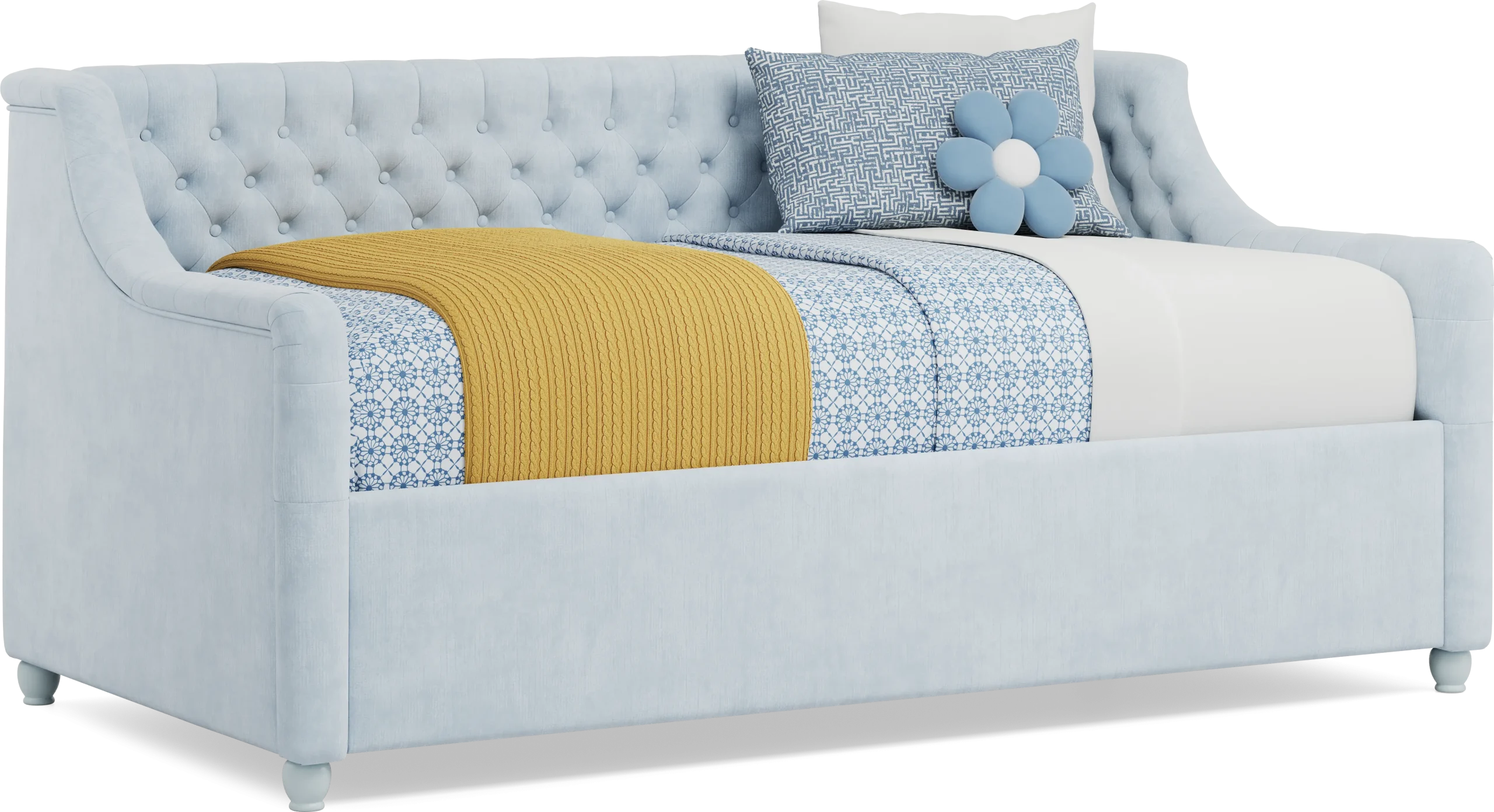 Alena Light Blue Twin Daybed