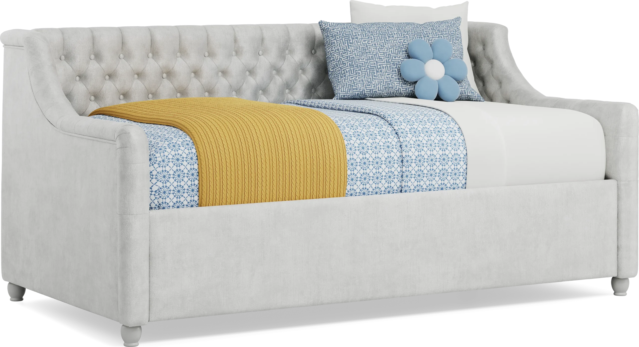 Alena Silver Twin Daybed