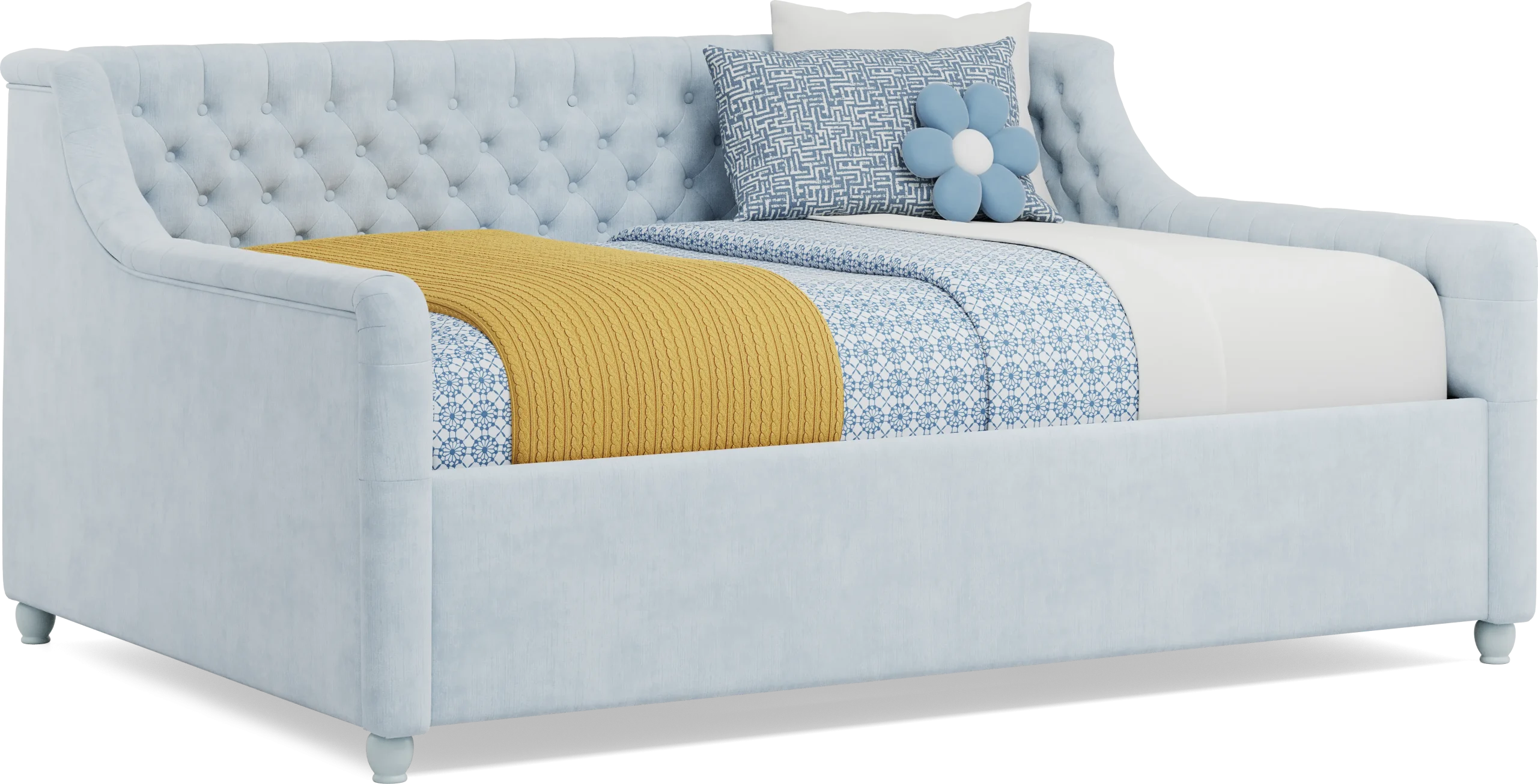 Alena Light Blue Full Daybed
