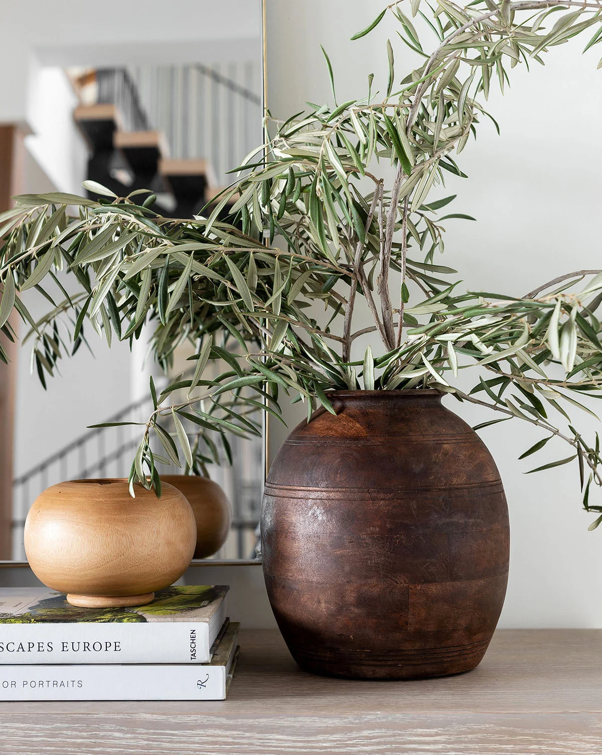 Aged Wood Vase