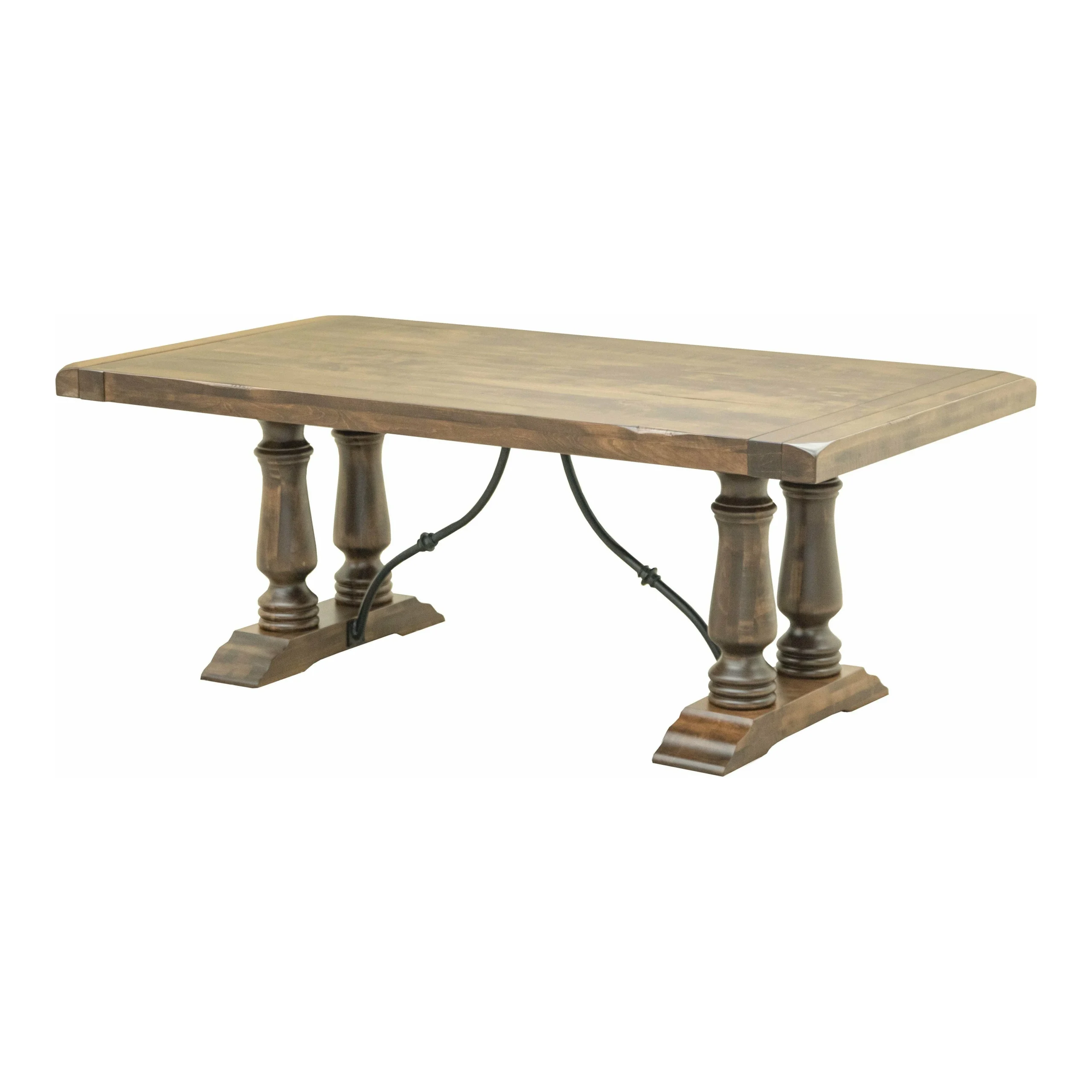 Alexandria Maple Wood Extending Dining Table with Built-Down Top | DCD