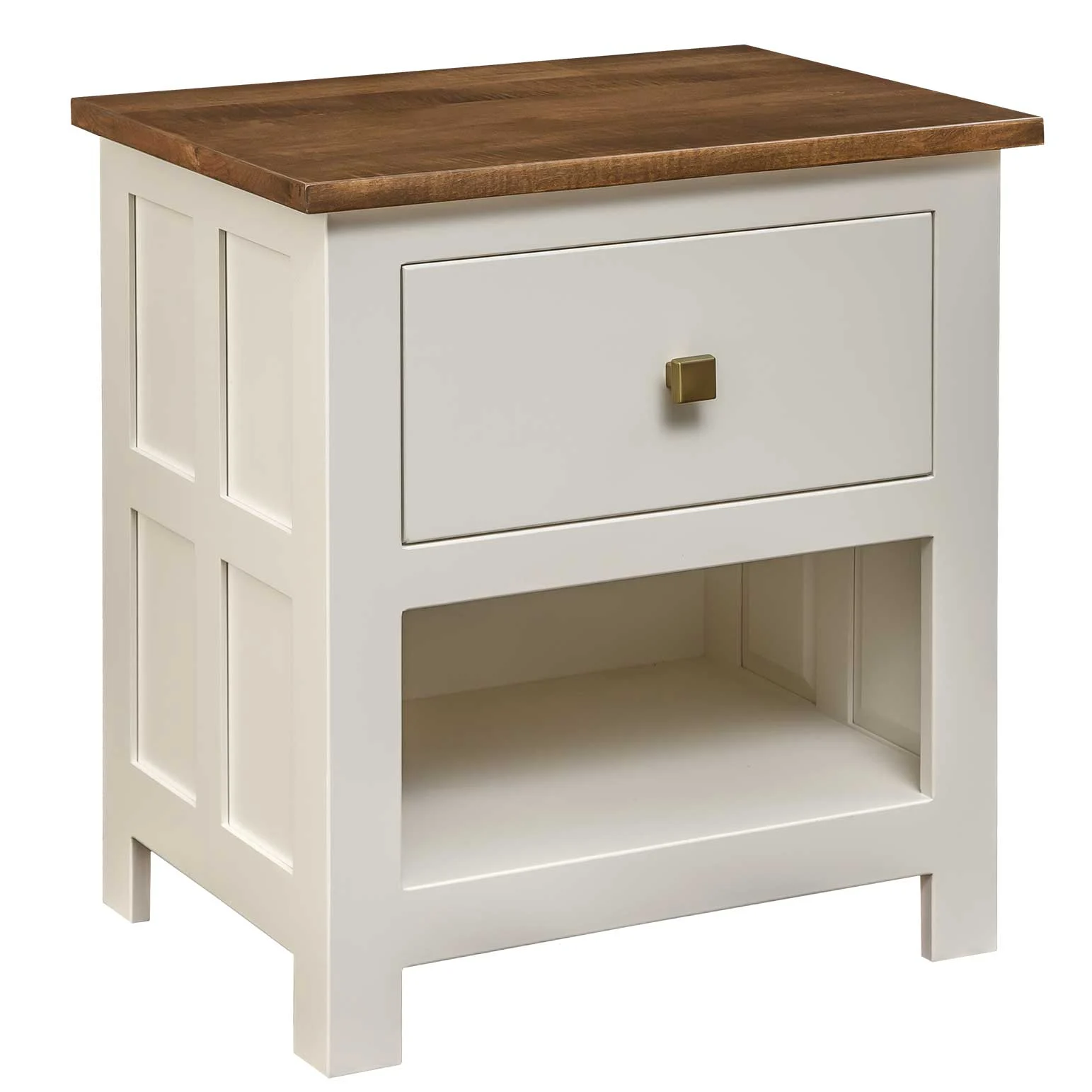 Amish Alto Solid Wood 1 Drawer 26" Night Stand