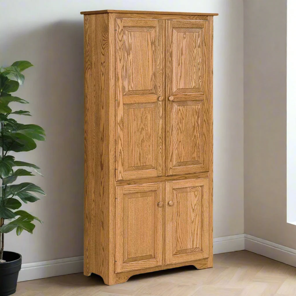 Amish Eden 72"h Solid Wood Bookcase with Doors