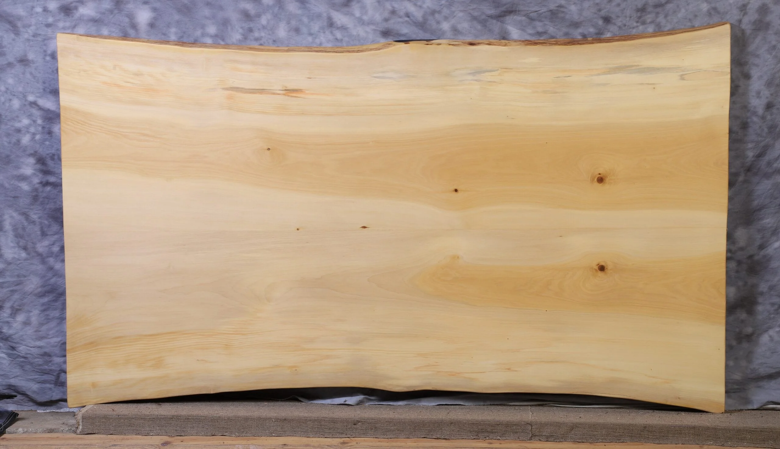 Amish gingko book-match 43" - 49" wide x 84" long x 2" thick Live Edge Slab