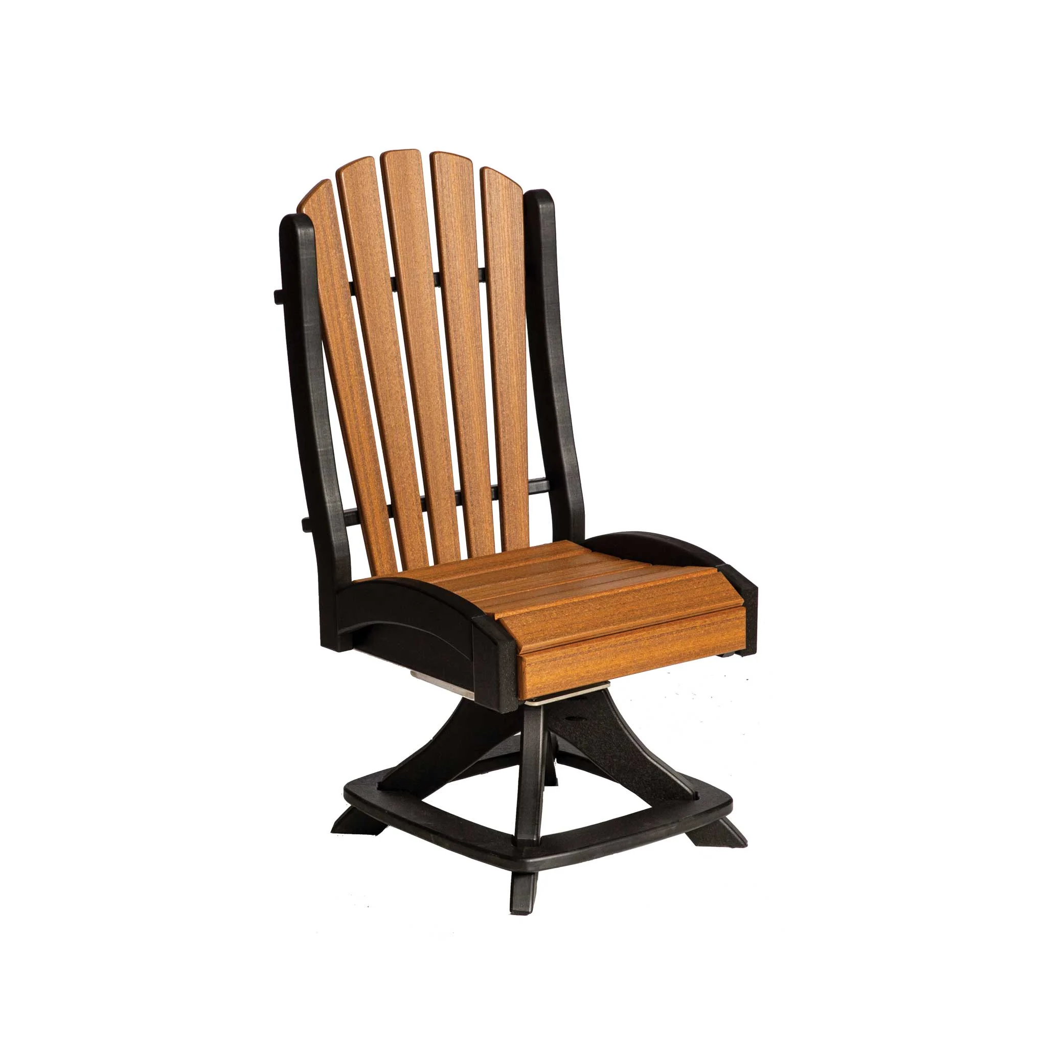 Amish Montouk Poly Patio Swivel Dining Chair