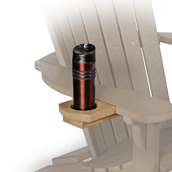 Amish Poly Lumber Cup Holder for Adirondack Chair