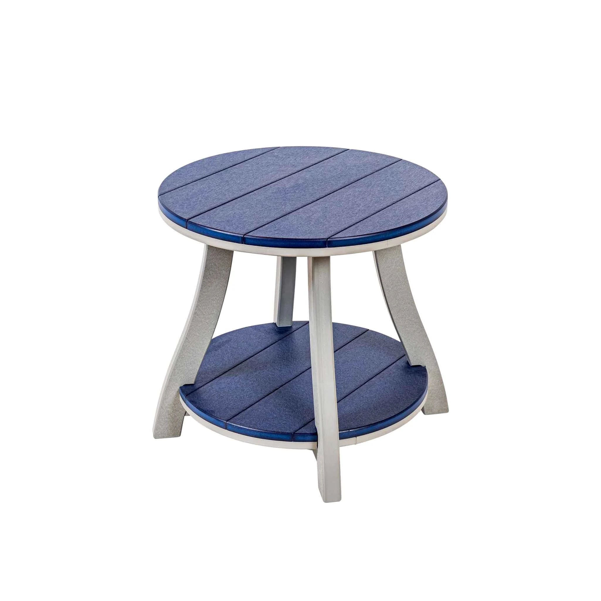Amish Poly Patio 24"x 22" Cape May Round End Table