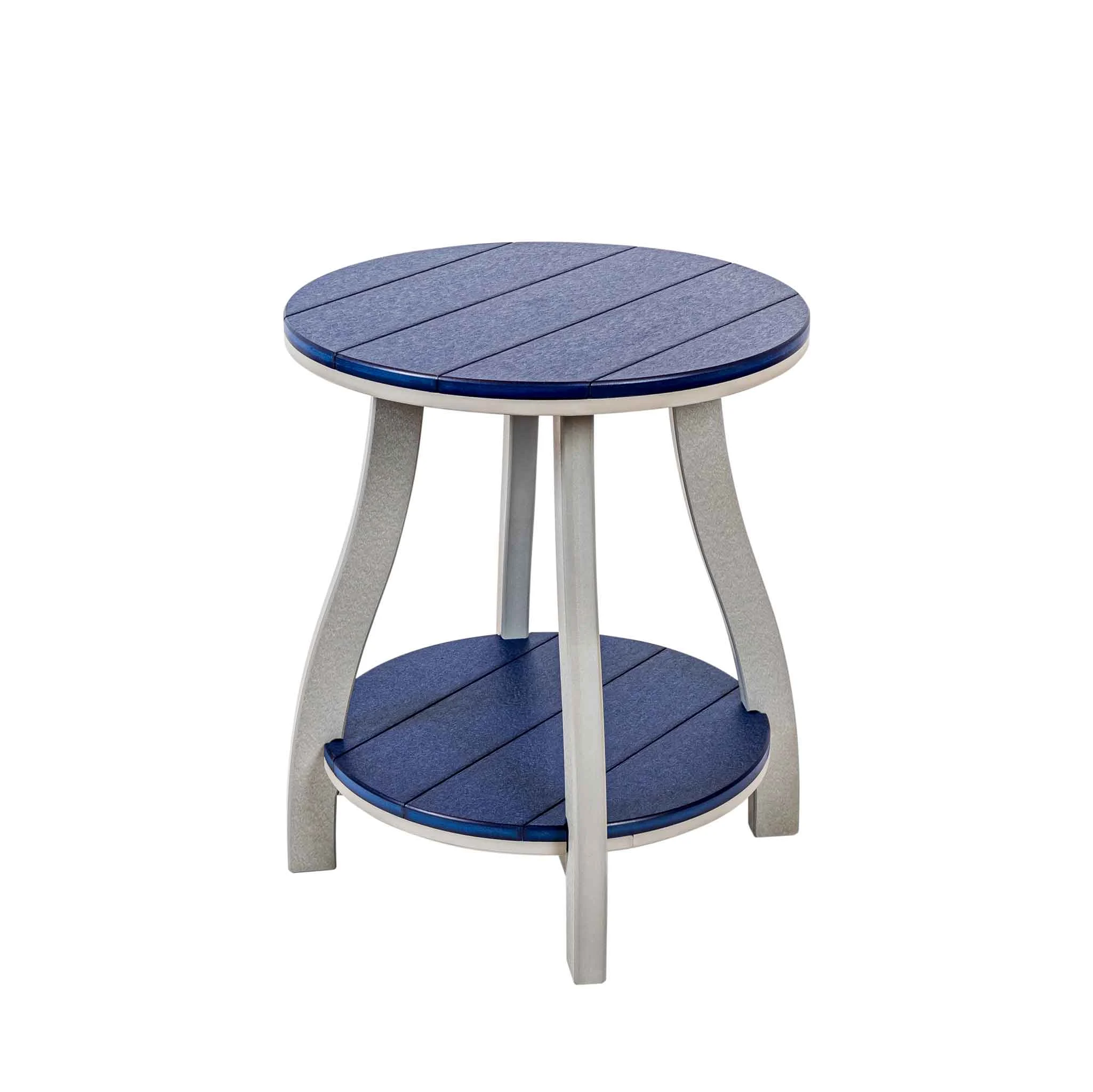 Amish Poly Patio 24"x 28" Cape May Round End Table