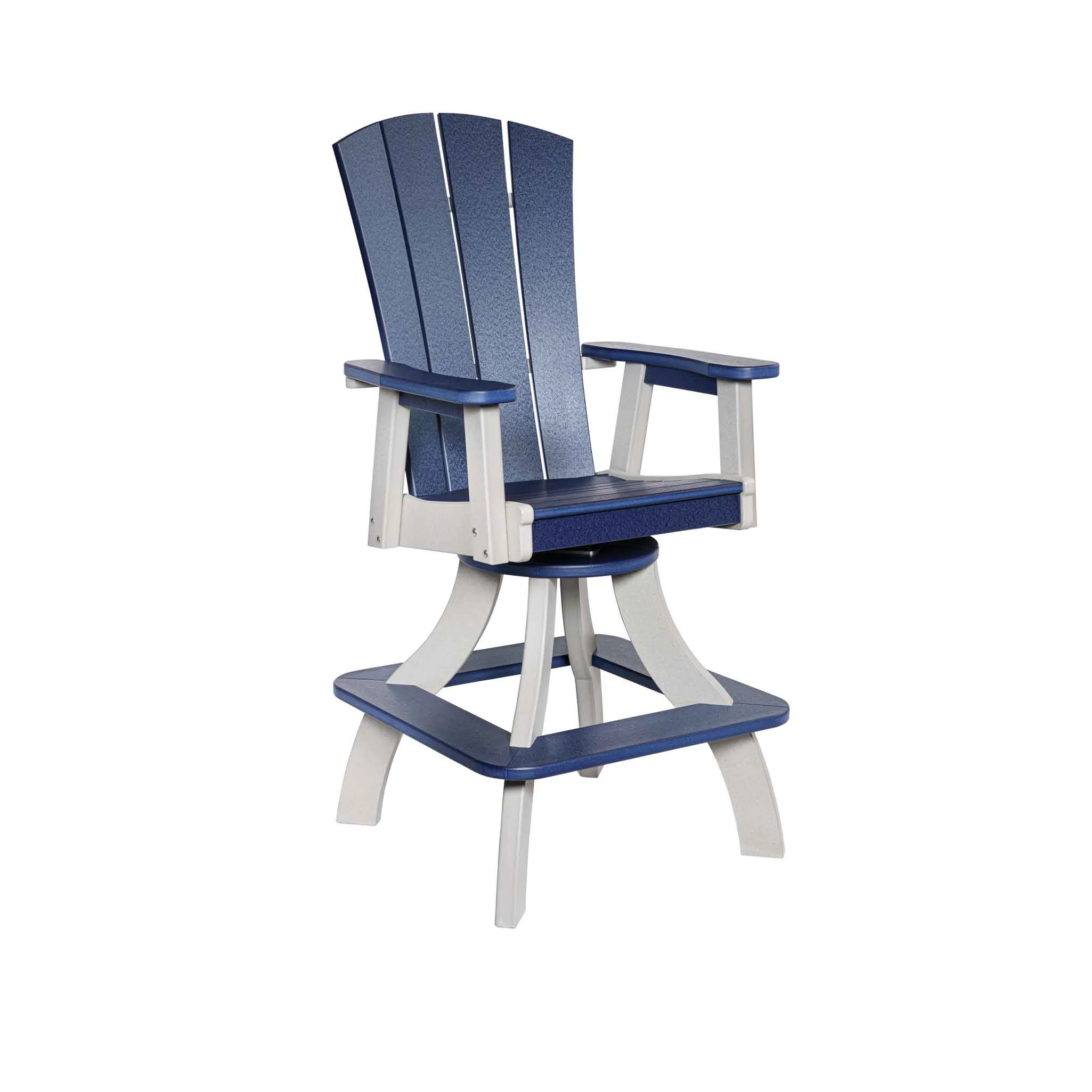 Amish Poly Patio Cape May Swivel Bar Chair