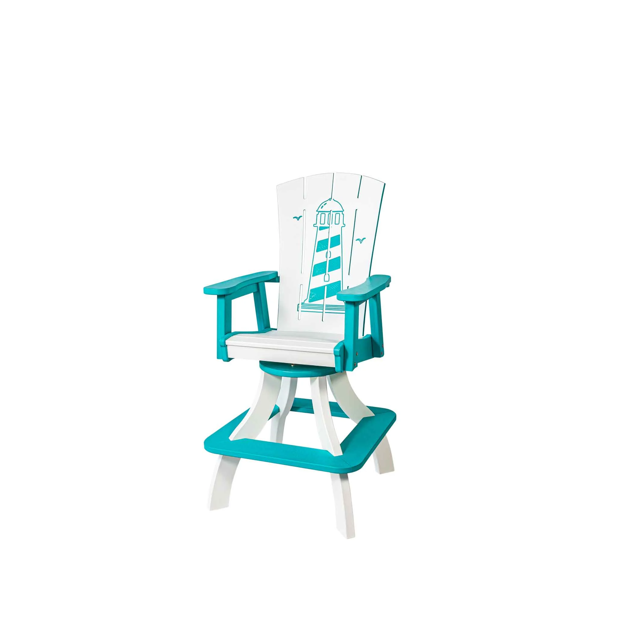 Amish Poly Patio Dockside Swivel Counter Chair