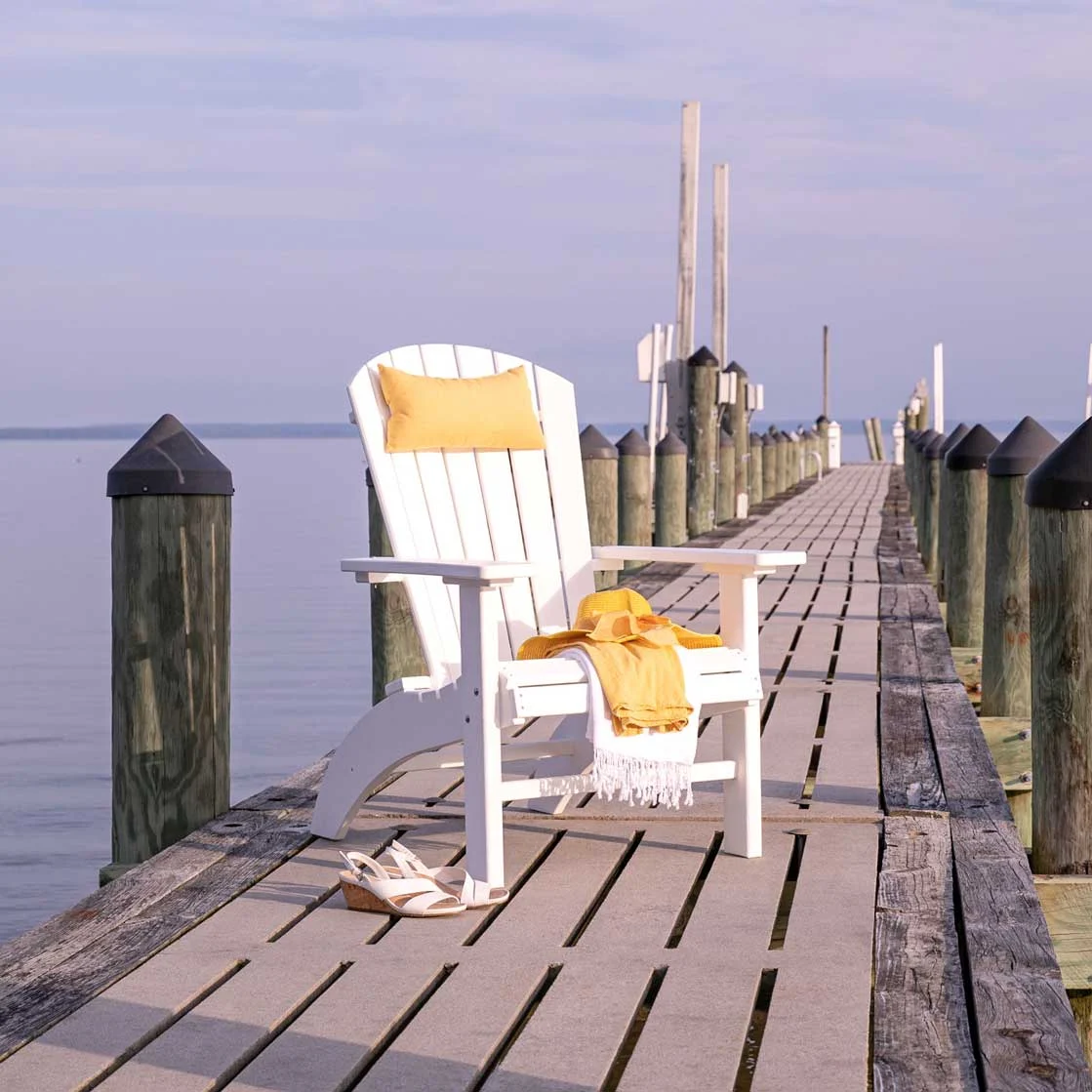 Amish Poly Patio Grandpa High Adirondack Chair