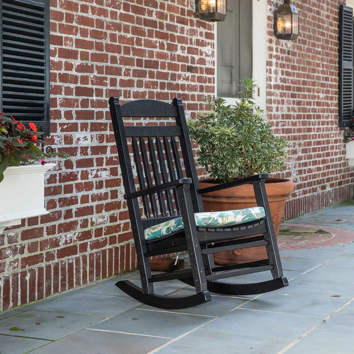 Amish Poly Patio Lumbar Rocking Chair