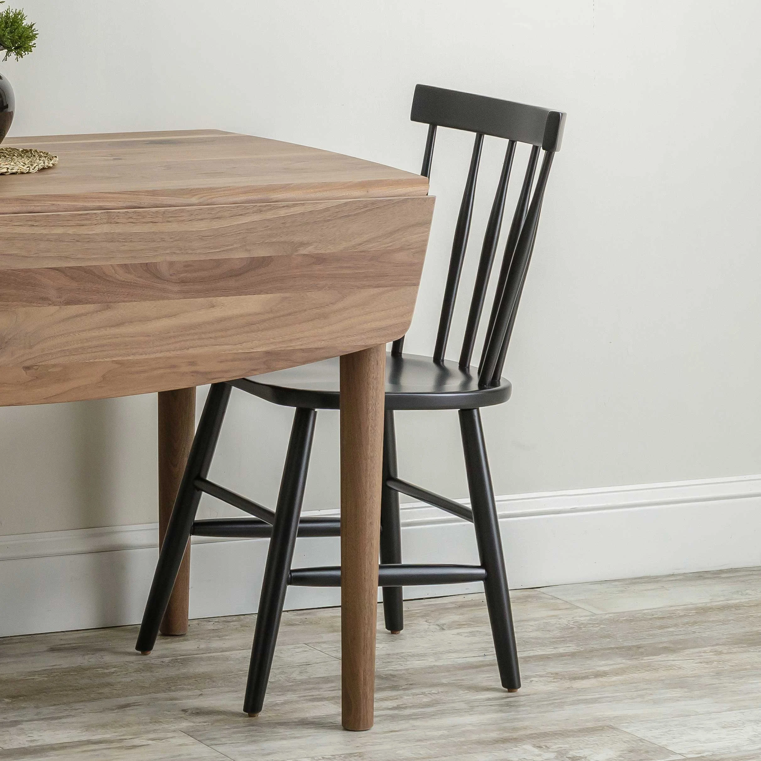 Amish Portage Solid Wood Windsor Dining Chair