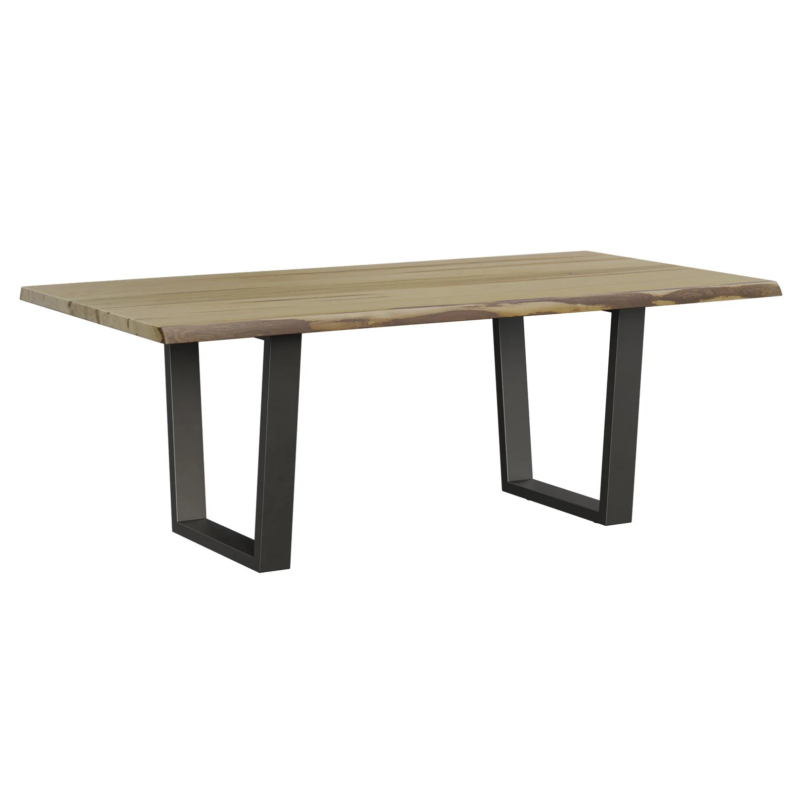 Amish Quebec 42"x 84" Live Edge Dining Trestle Table - Quick Ship