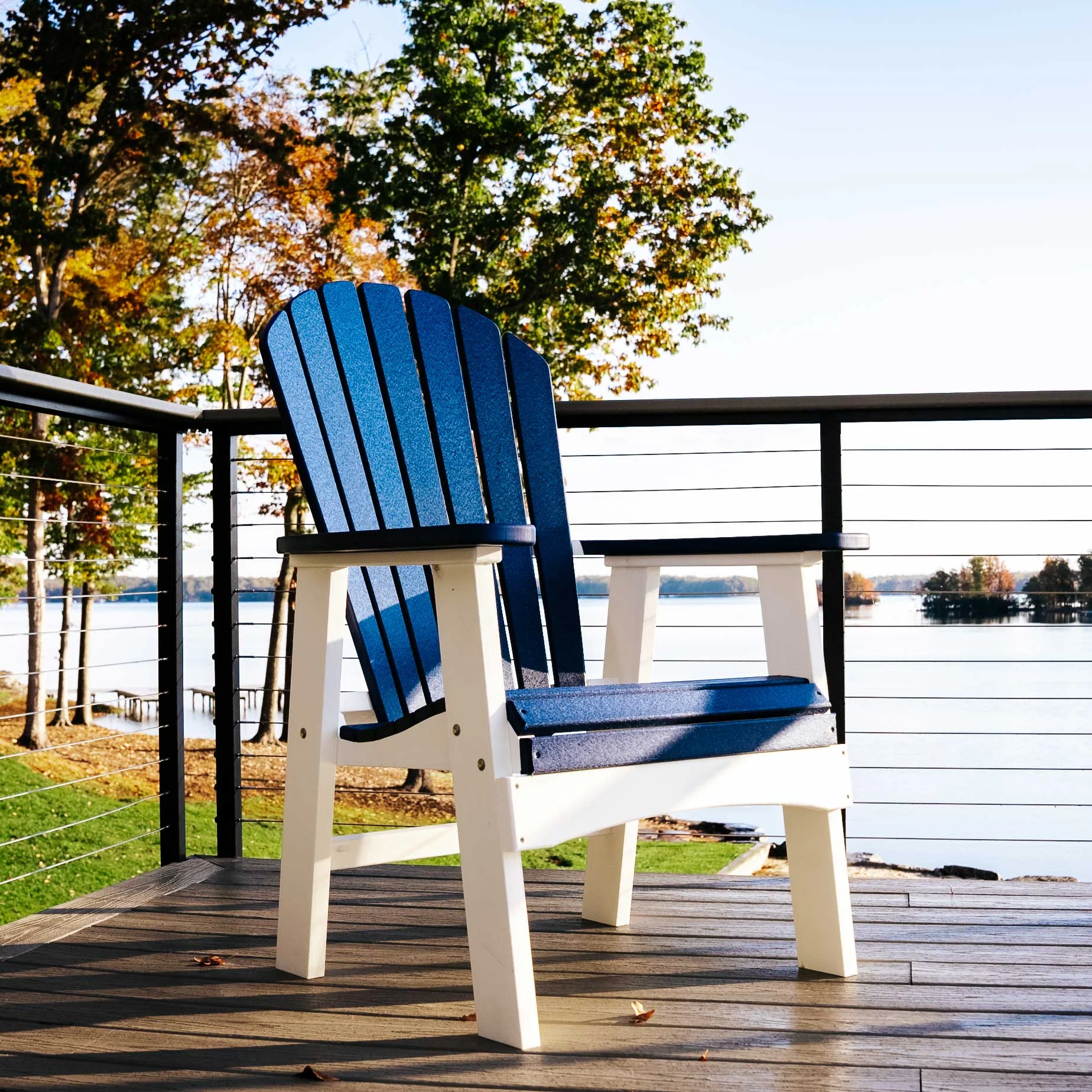 Amish Saranac Poly Patio Adirondack Dining Chair