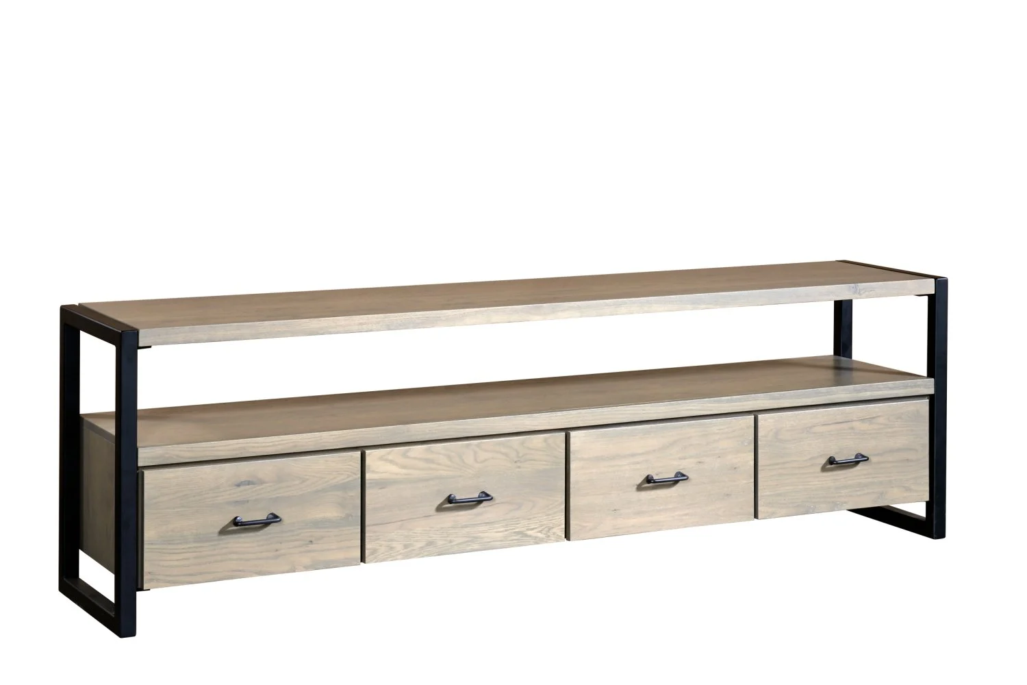 Amish Silver Spring Solid Wood Media TV Console