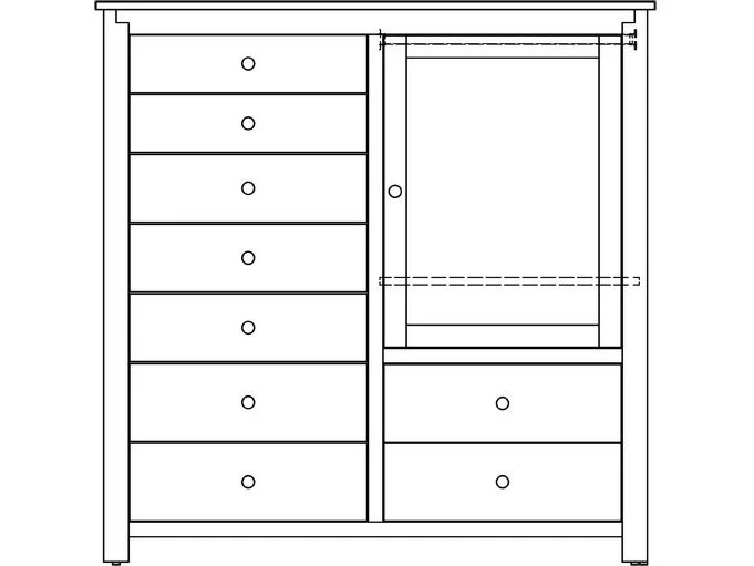 Amish Solid Wood Poughkeepsie Gentleman's Chest