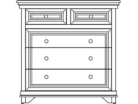 Amish Solid Wood Santa Ana 5-Drawer Chest