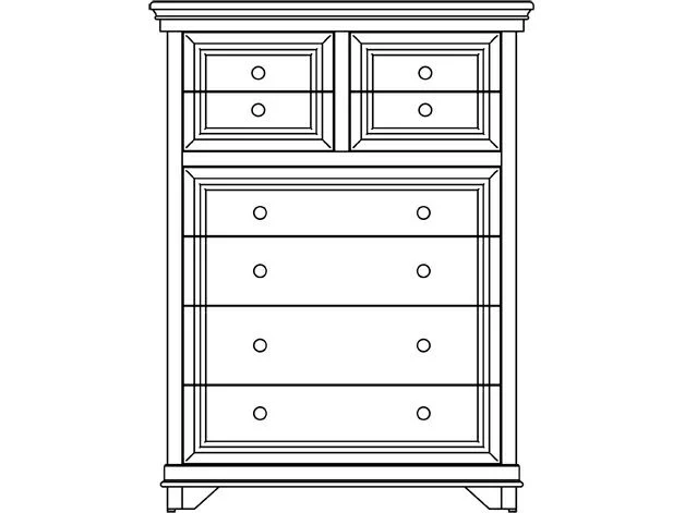 Amish Solid Wood Santa Ana 8-Drawer Chest